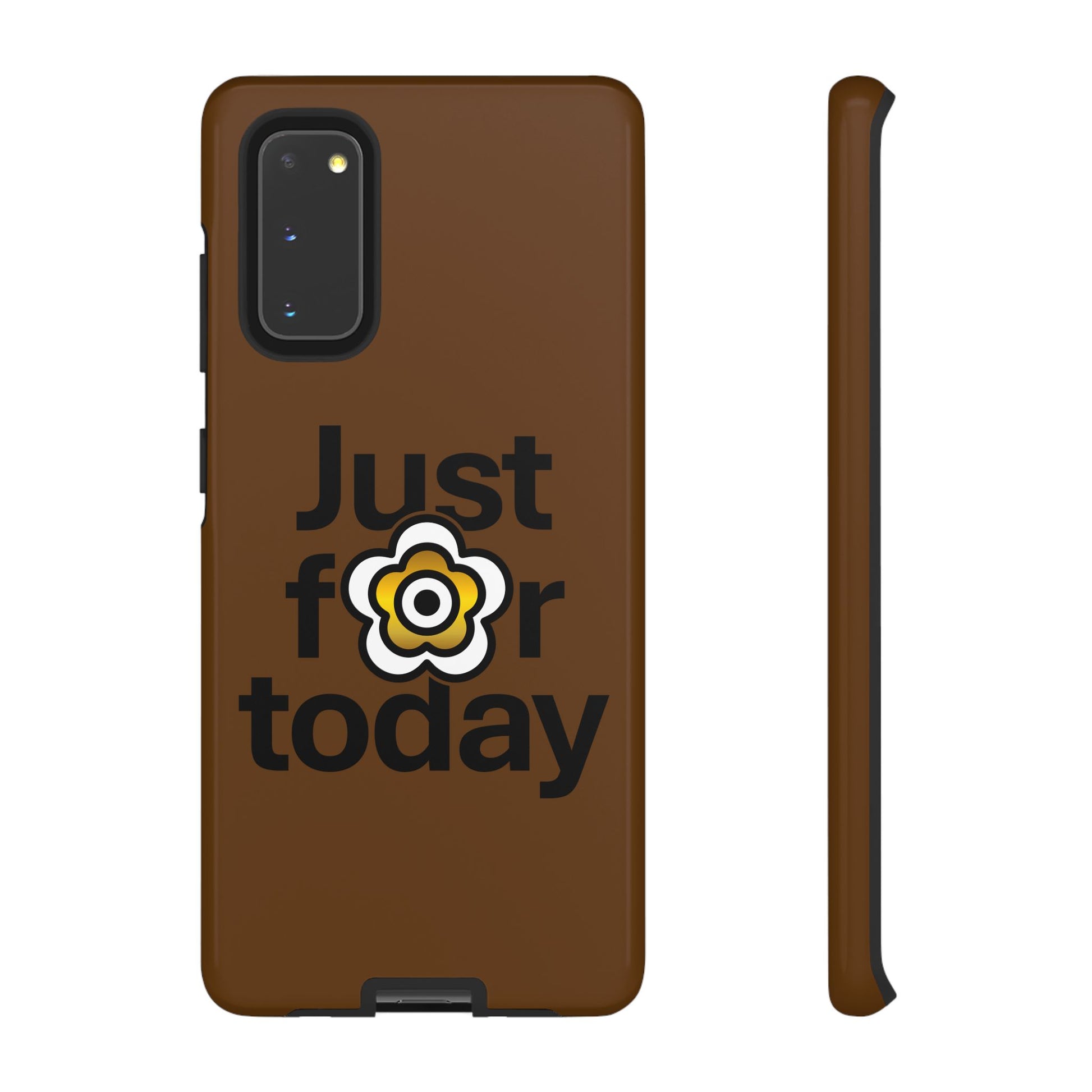 P🌺🌺P2Poppies Just for Today Samsung Phone Case – Inspirational Recovery Protection