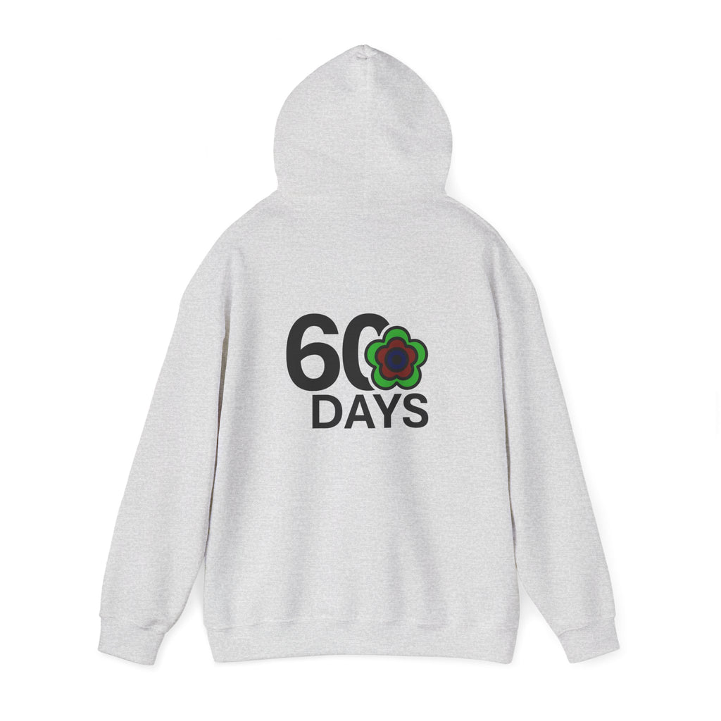P🌺🌺P2Poppies 60 Days Sober Hoodie – Recovery Milestone Sweatshirt