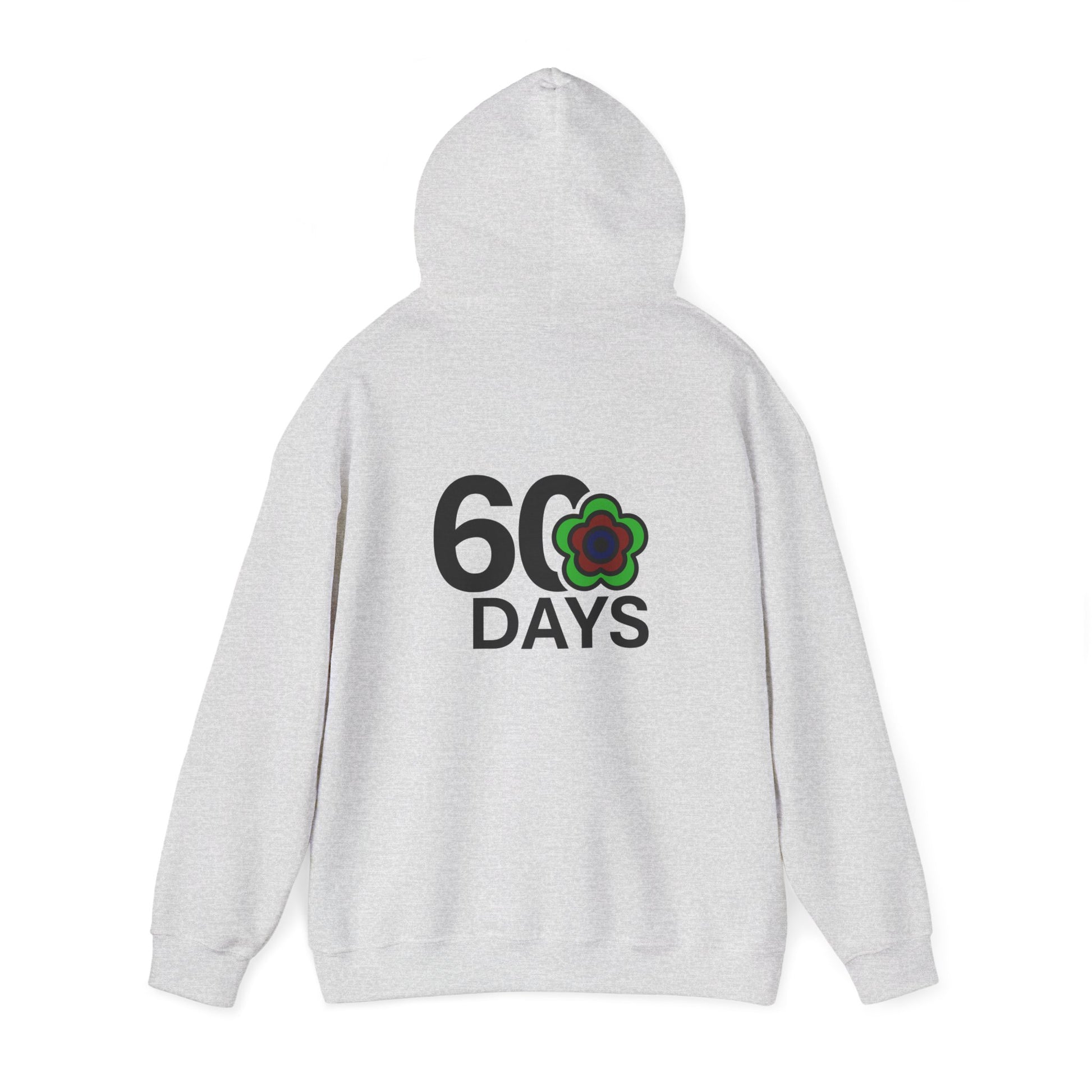 P🌺🌺P2Poppies 60 Days Sober Hoodie – Recovery Milestone Sweatshirt