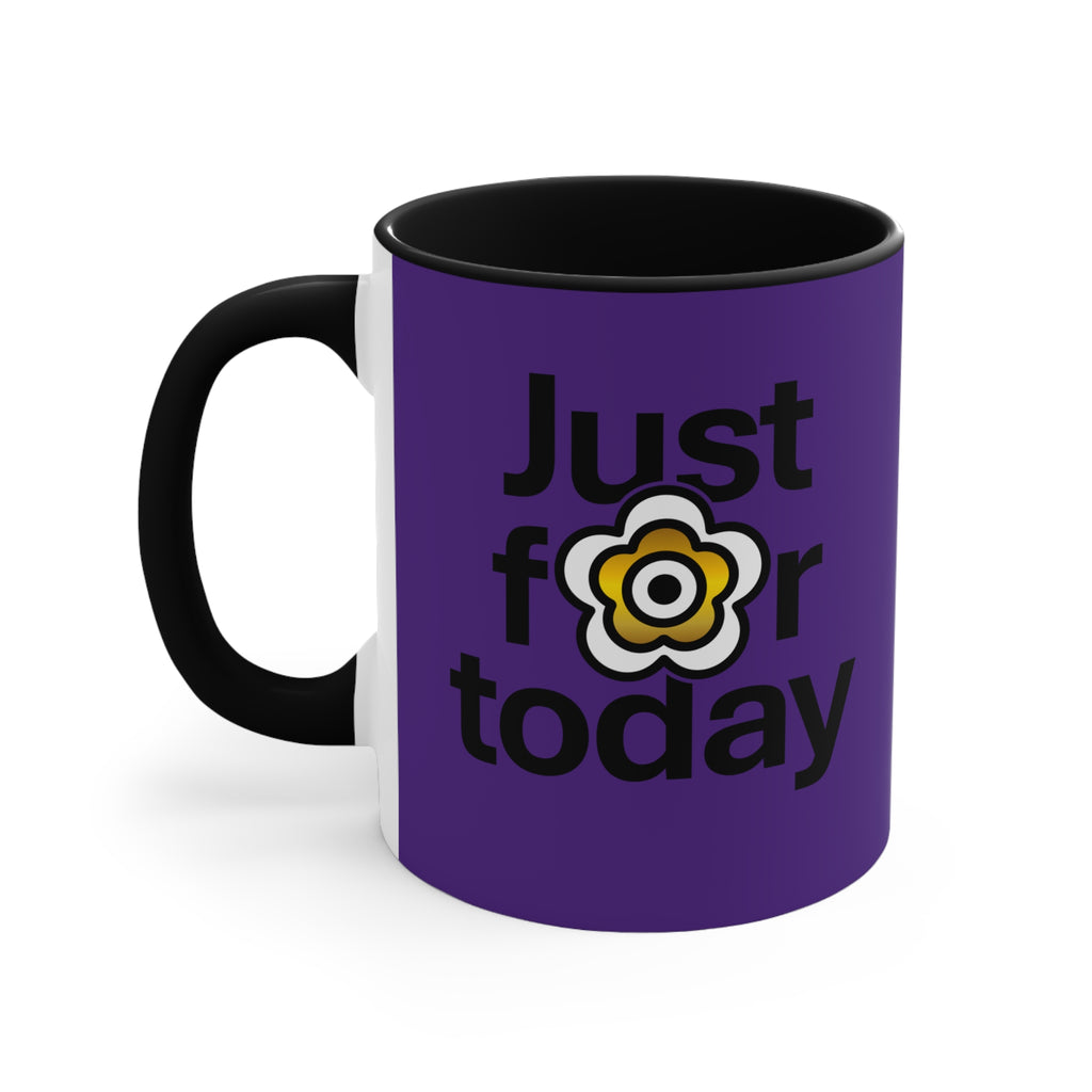 P🌺🌺P2Poppies Just for Today – Motivational Recovery Mug