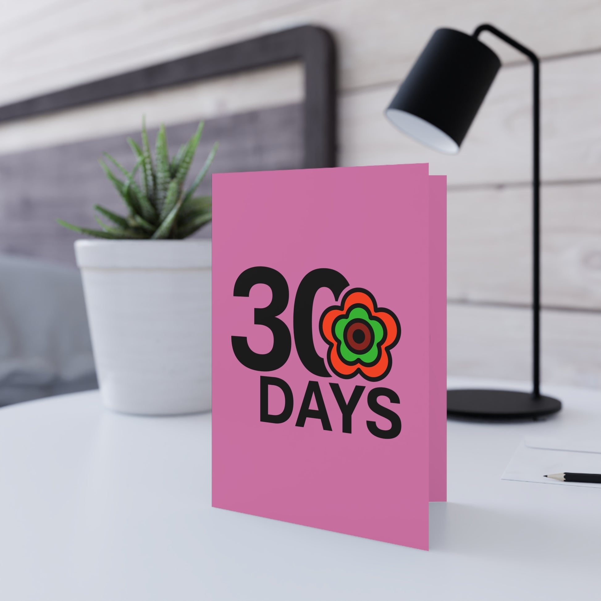 P🌺🌺P2Poppies 30 Days Milestone Greeting Card