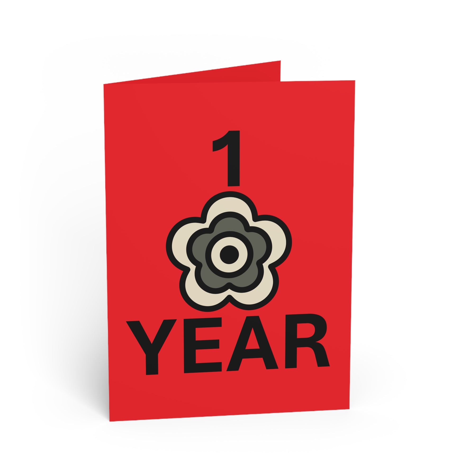 P🌺🌺P2Poppies 1 Year Milestone Greeting Card