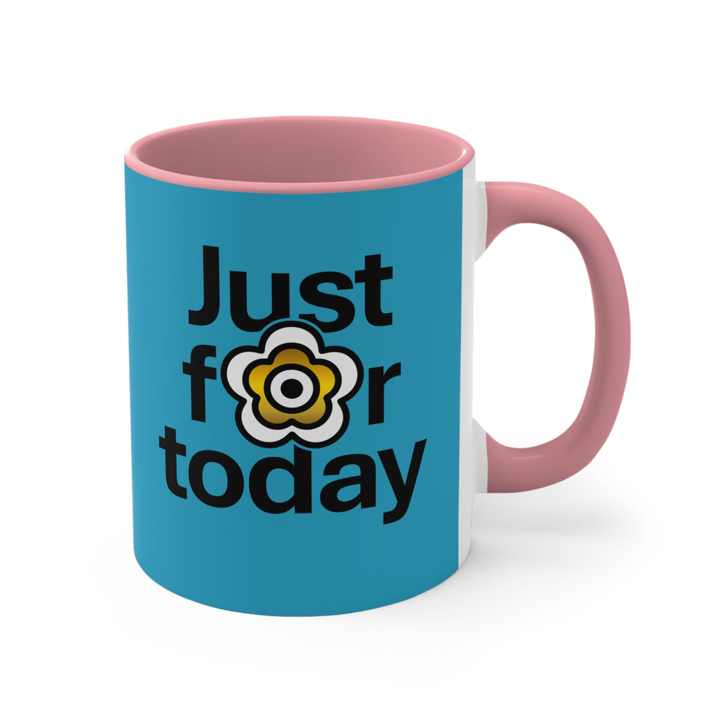 P🌺🌺P2Poppies Just for Today – Motivational Recovery Mug