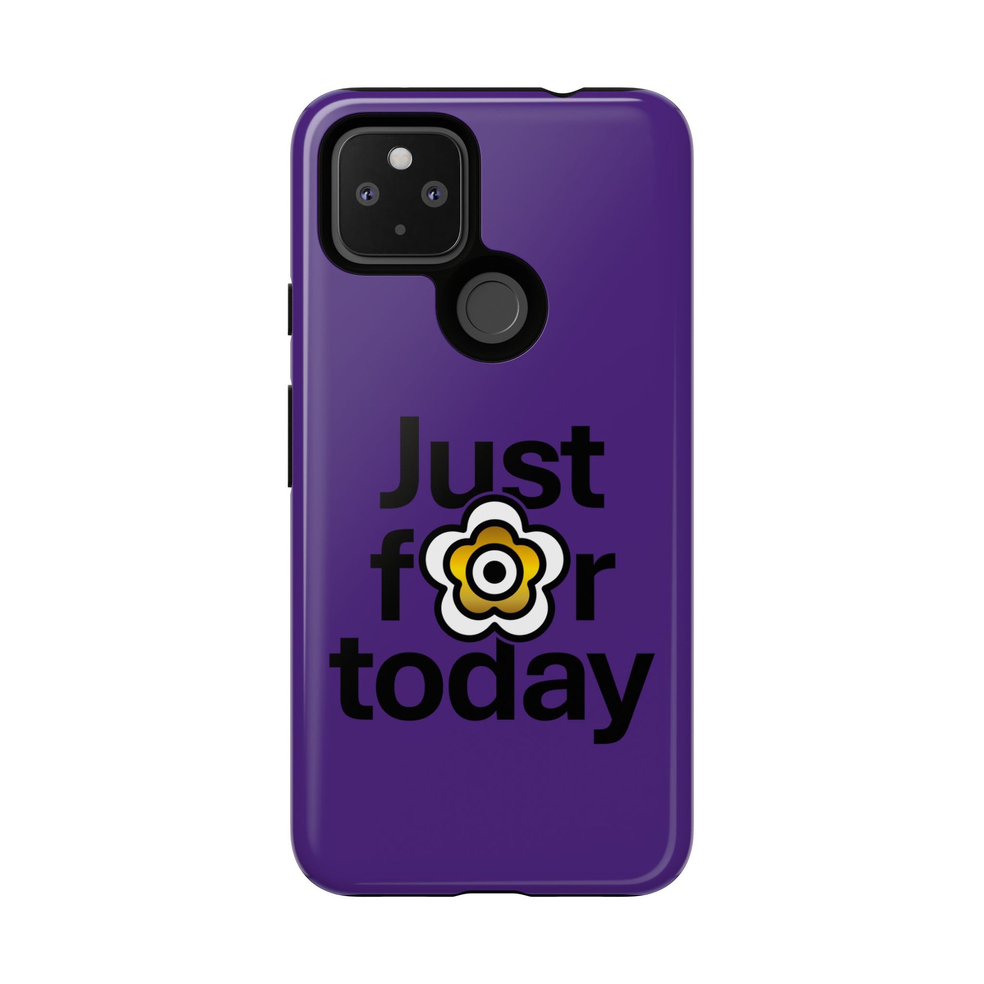 P🌺🌺P2Poppies Just for Today Google Phone Case – Inspirational Recovery Protection