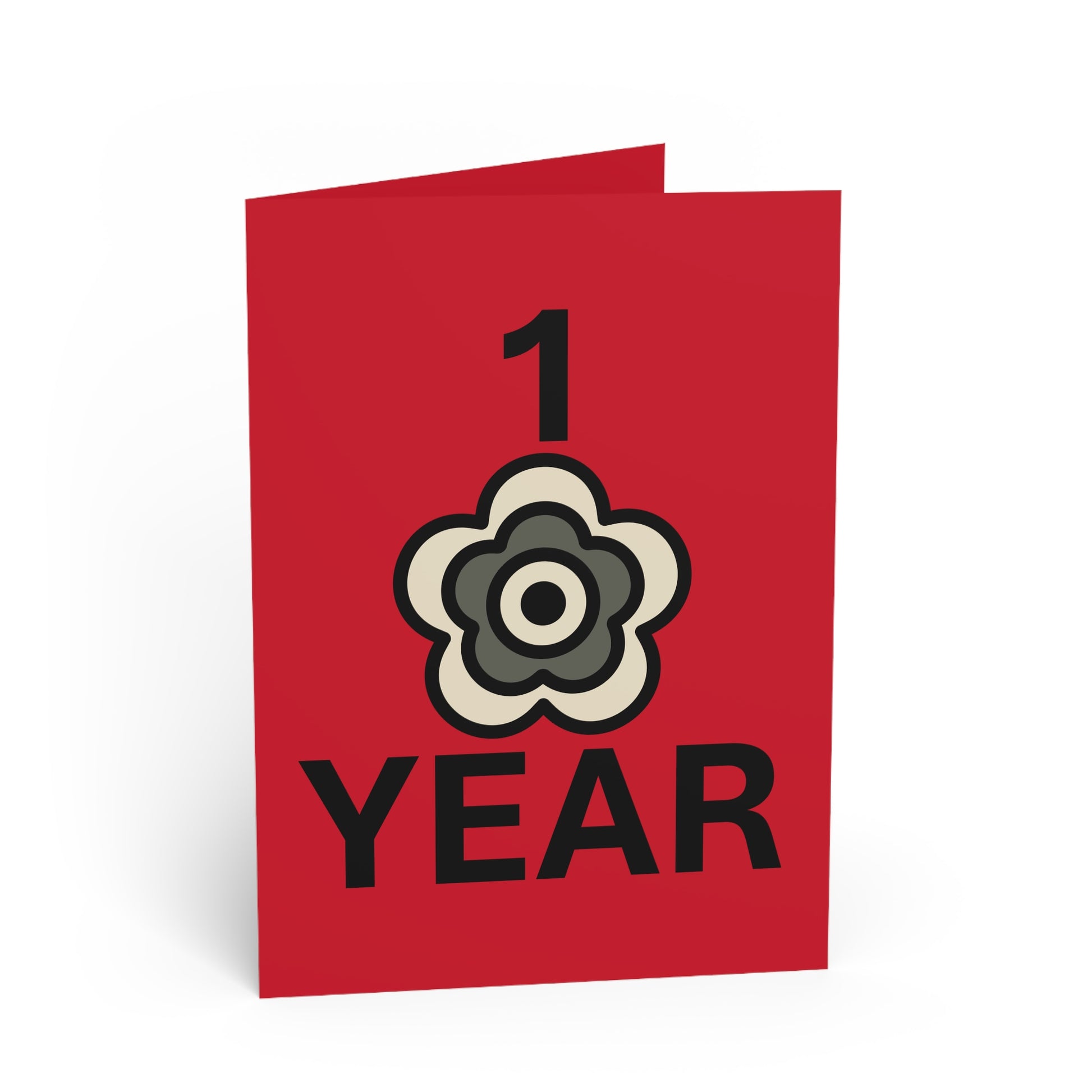 P🌺🌺P2Poppies 1 Year Milestone Greeting Card