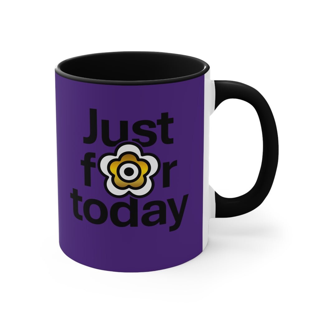 P🌺🌺P2Poppies Just for Today – Motivational Recovery Mug