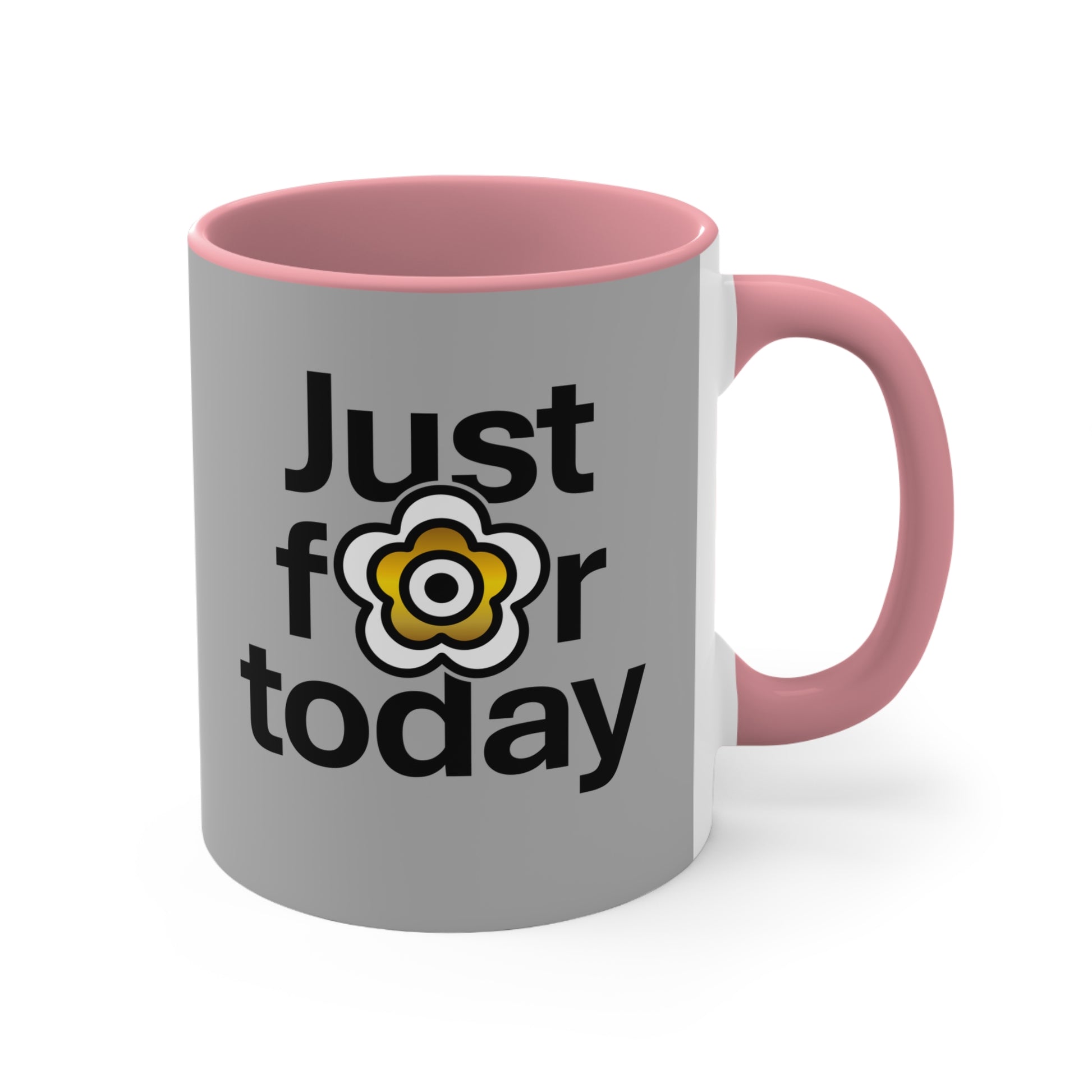 P🌺🌺P2Poppies Just for Today – Motivational Recovery Mug