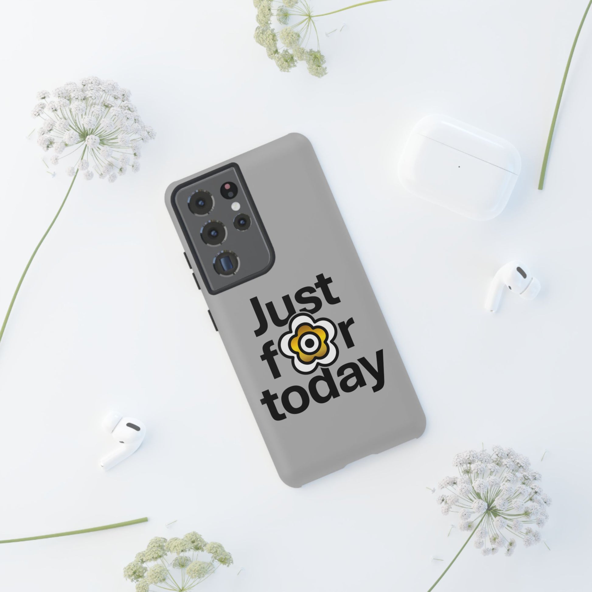 P🌺🌺P2Poppies Just for Today Samsung Phone Case – Inspirational Recovery Protection