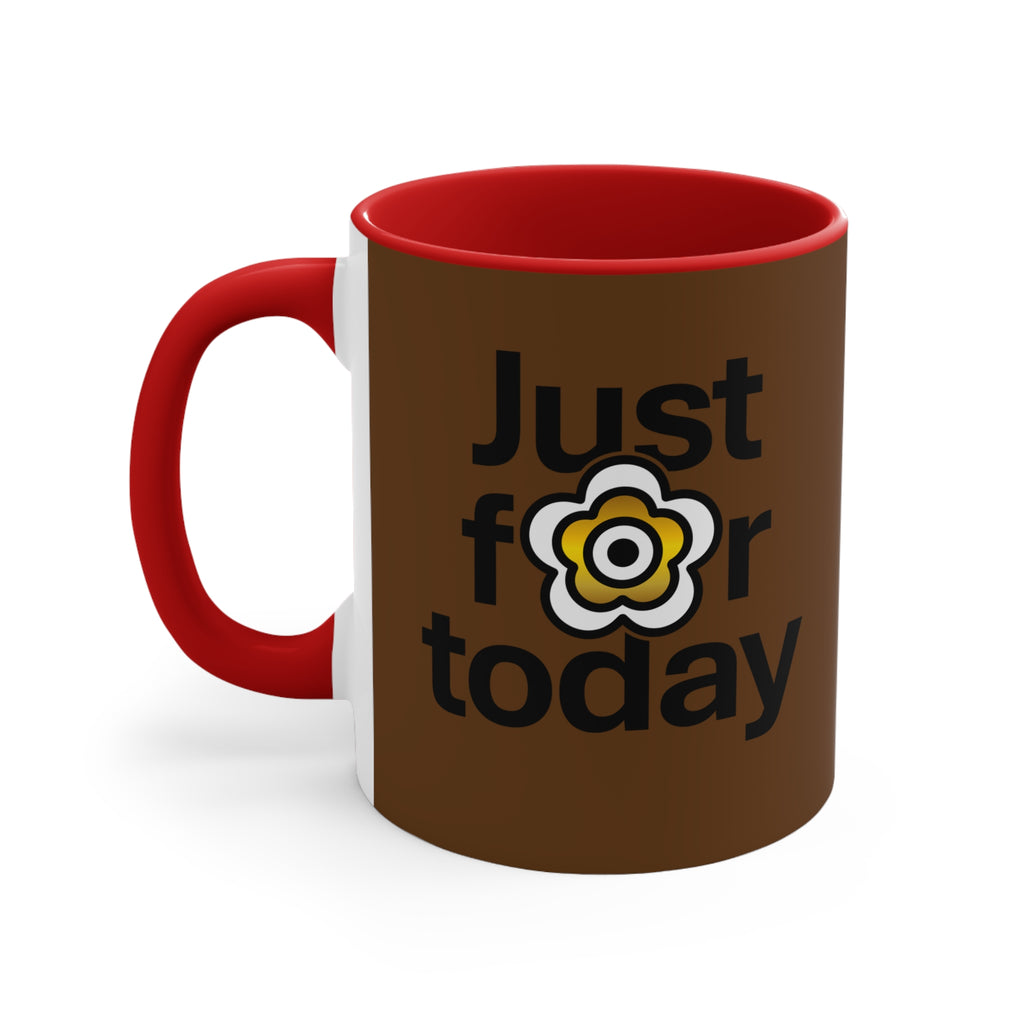 P🌺🌺P2Poppies Just for Today – Motivational Recovery Mug