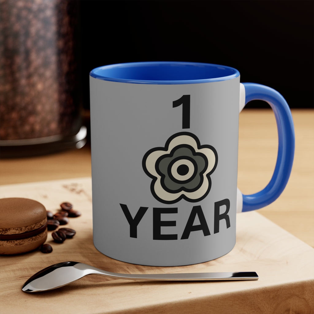 P🌺🌺P2Poppies 1 Year – Motivational Recovery Mug