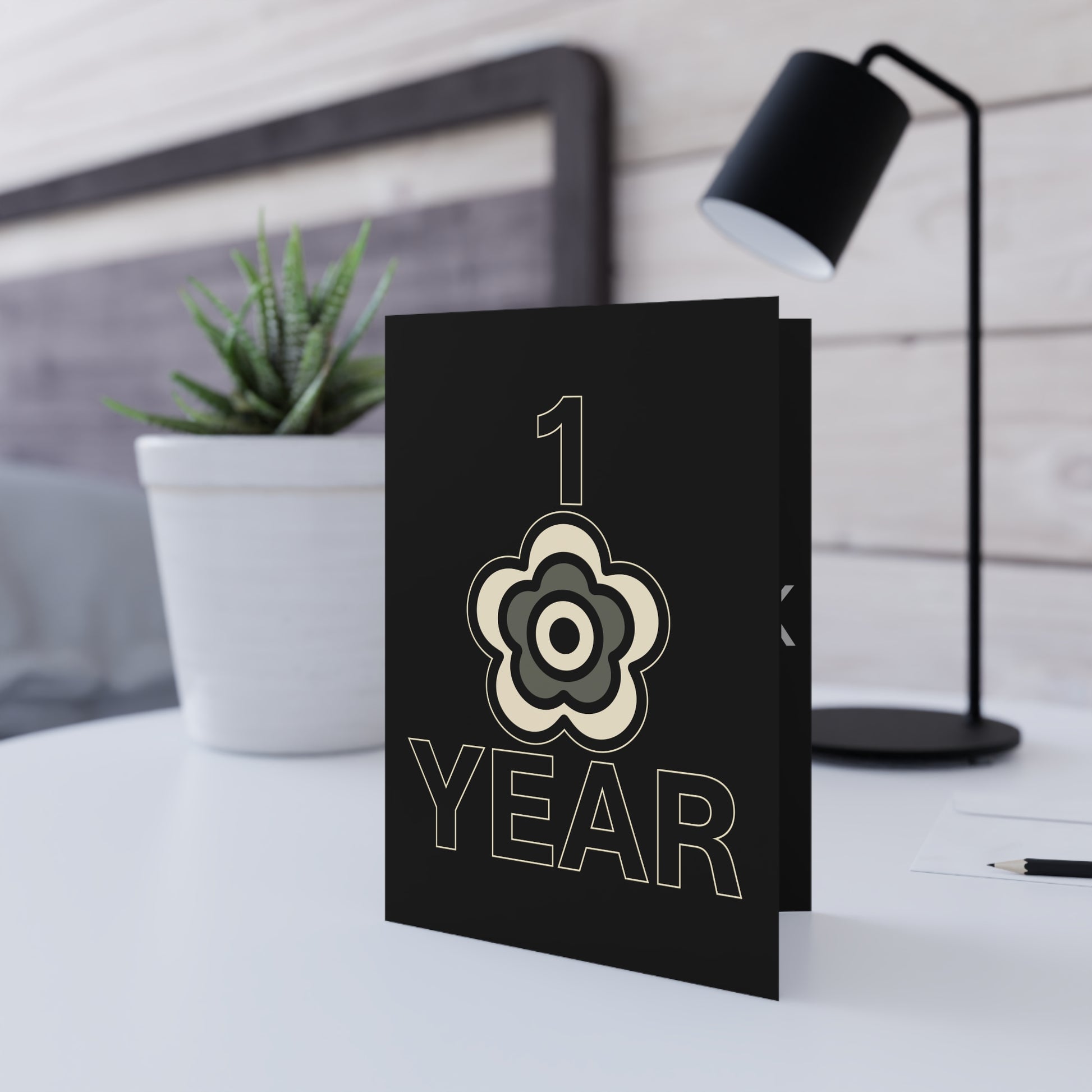 P🌺🌺P2Poppies 1 Year Milestone Greeting Card