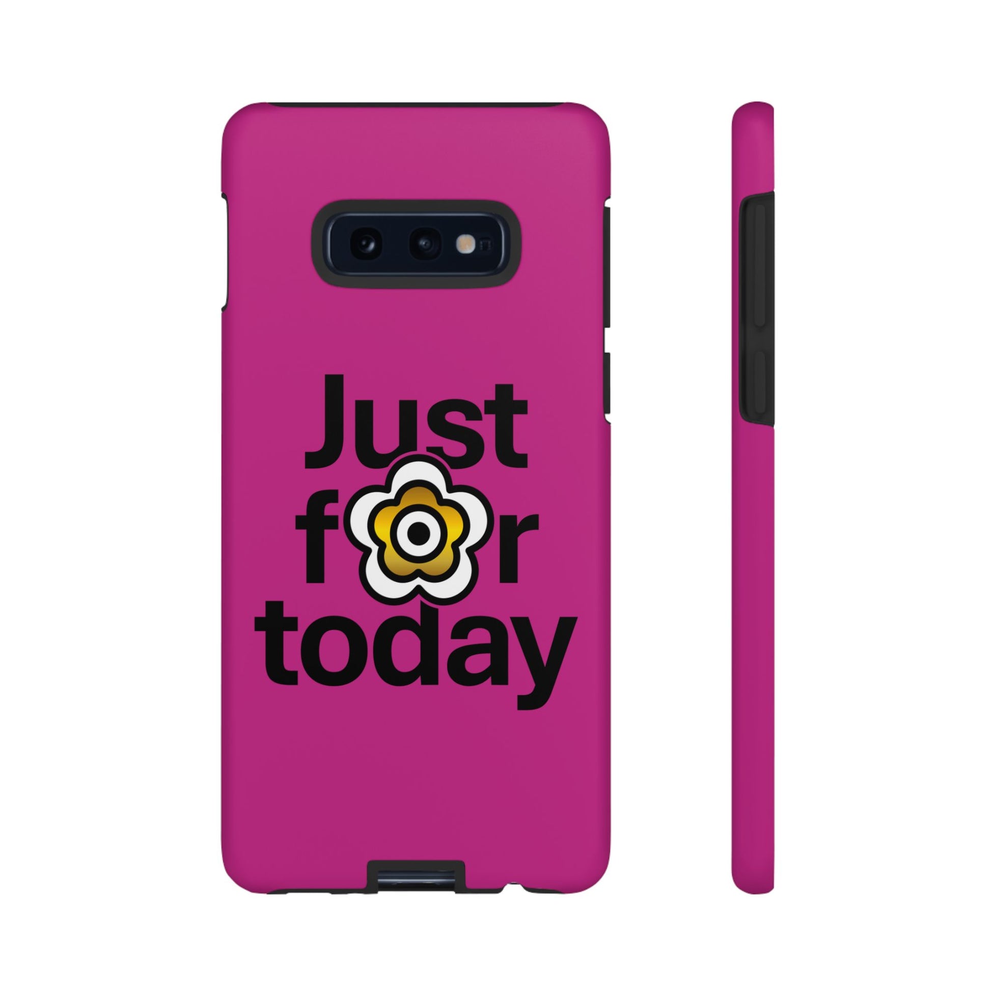 P🌺🌺P2Poppies Just for Today Samsung Phone Case – Inspirational Recovery Protection