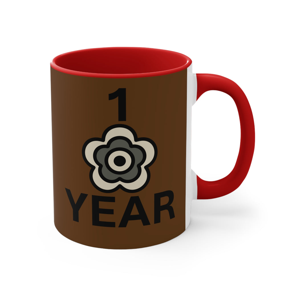 P🌺🌺P2Poppies 1 Year – Motivational Recovery Mug