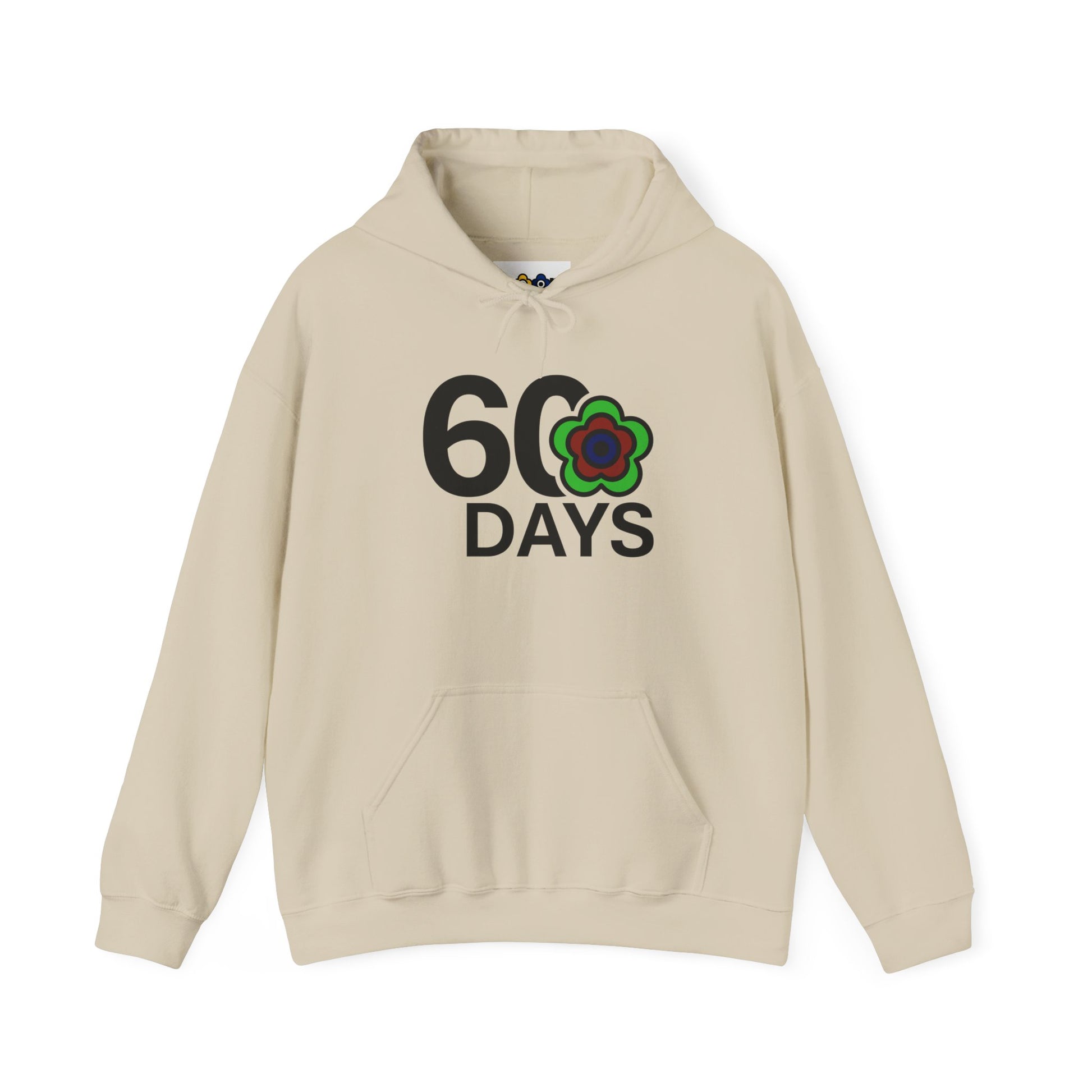 P🌺🌺P2Poppies 60 Days Sober Hoodie – Recovery Milestone Sweatshirt