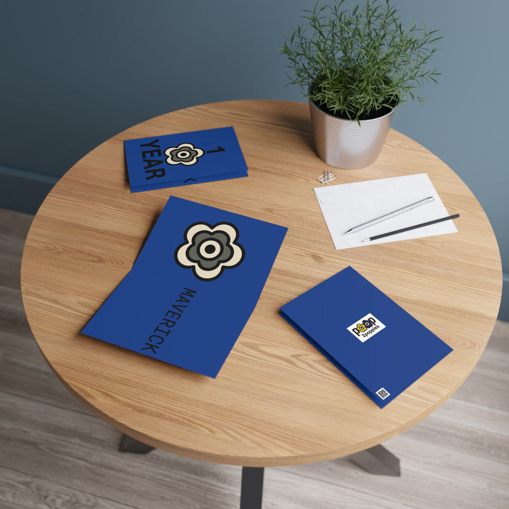 P🌺🌺P2Poppies 1 Year Milestone Greeting Card