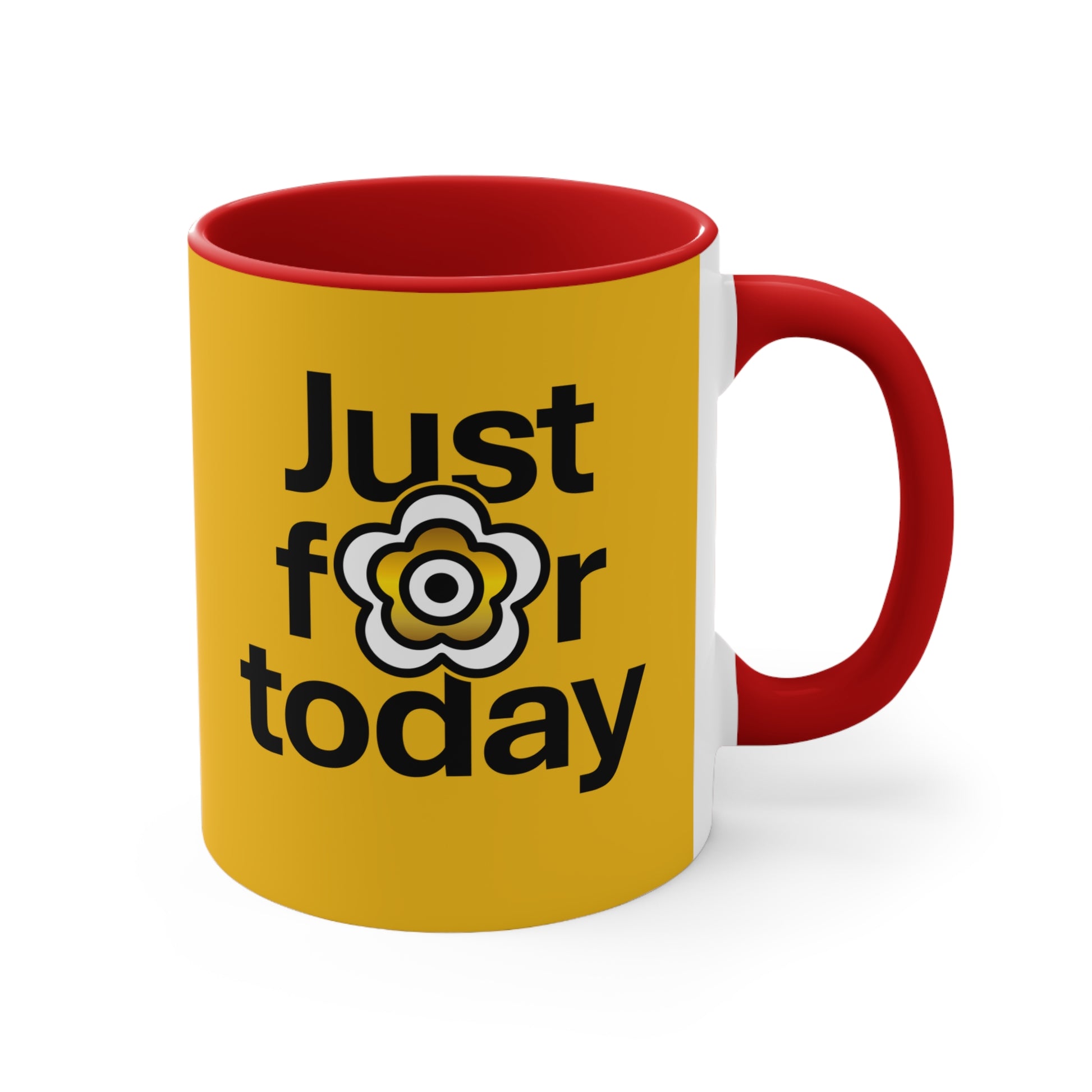 P🌺🌺P2Poppies Just for Today – Motivational Recovery Mug