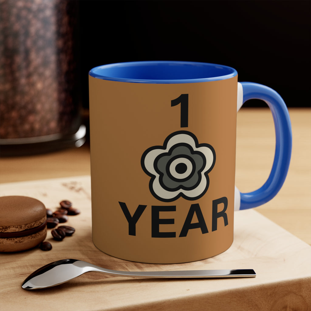 P🌺🌺P2Poppies 1 Year – Motivational Recovery Mug