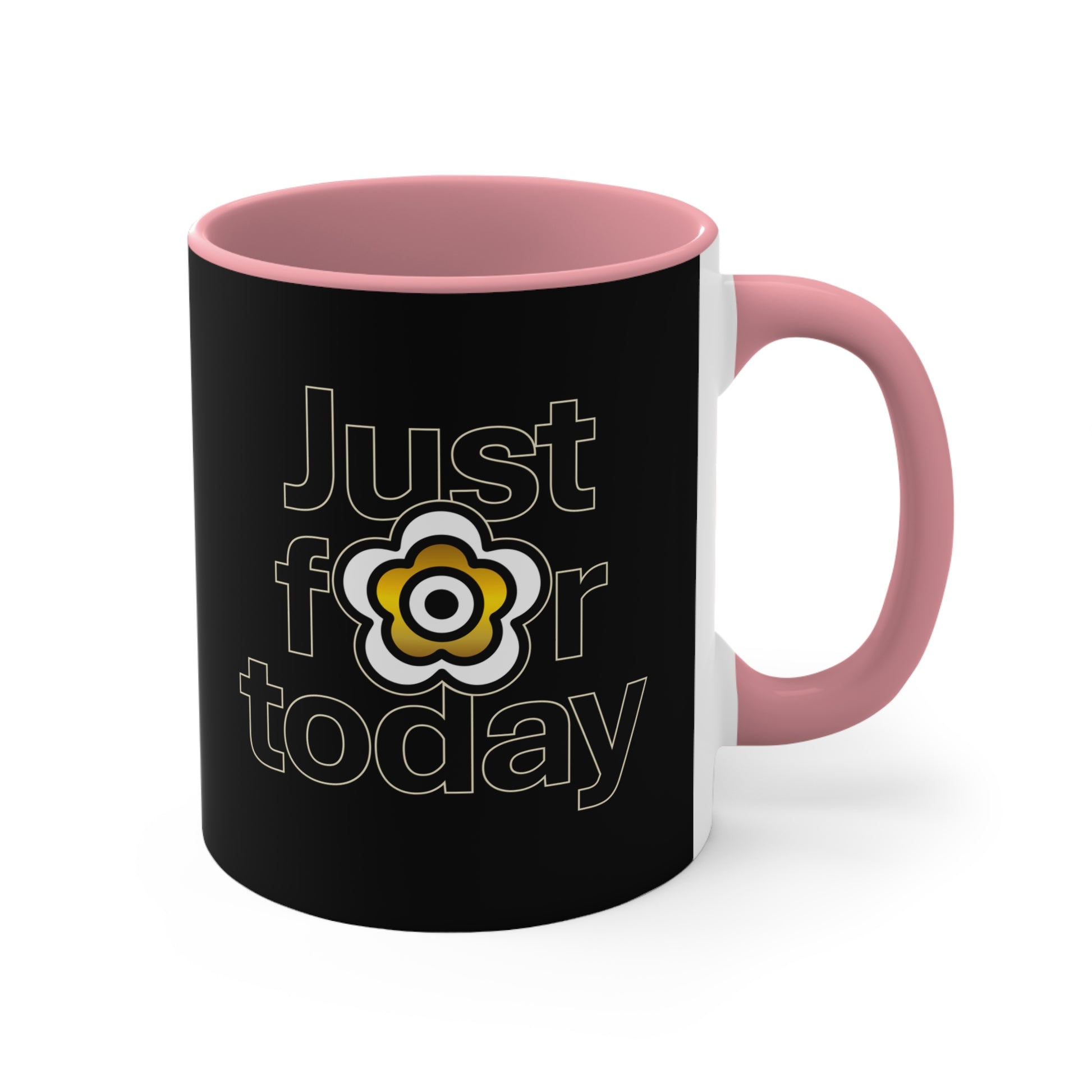 P🌺🌺P2Poppies Just for Today – Motivational Recovery Mug