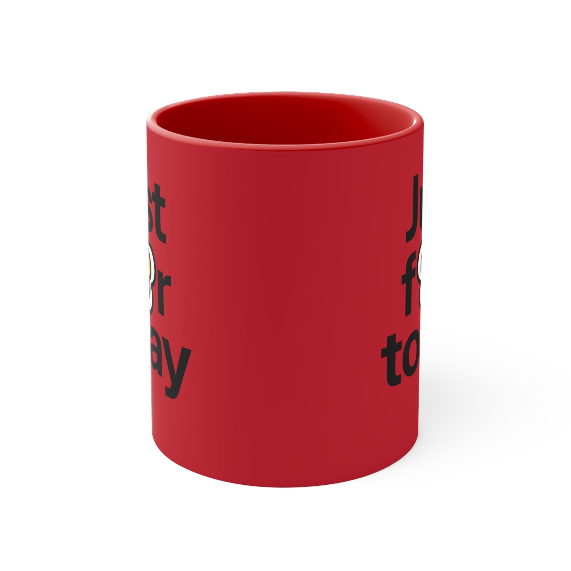 P🌺🌺P2Poppies Just for Today – Motivational Recovery Mug