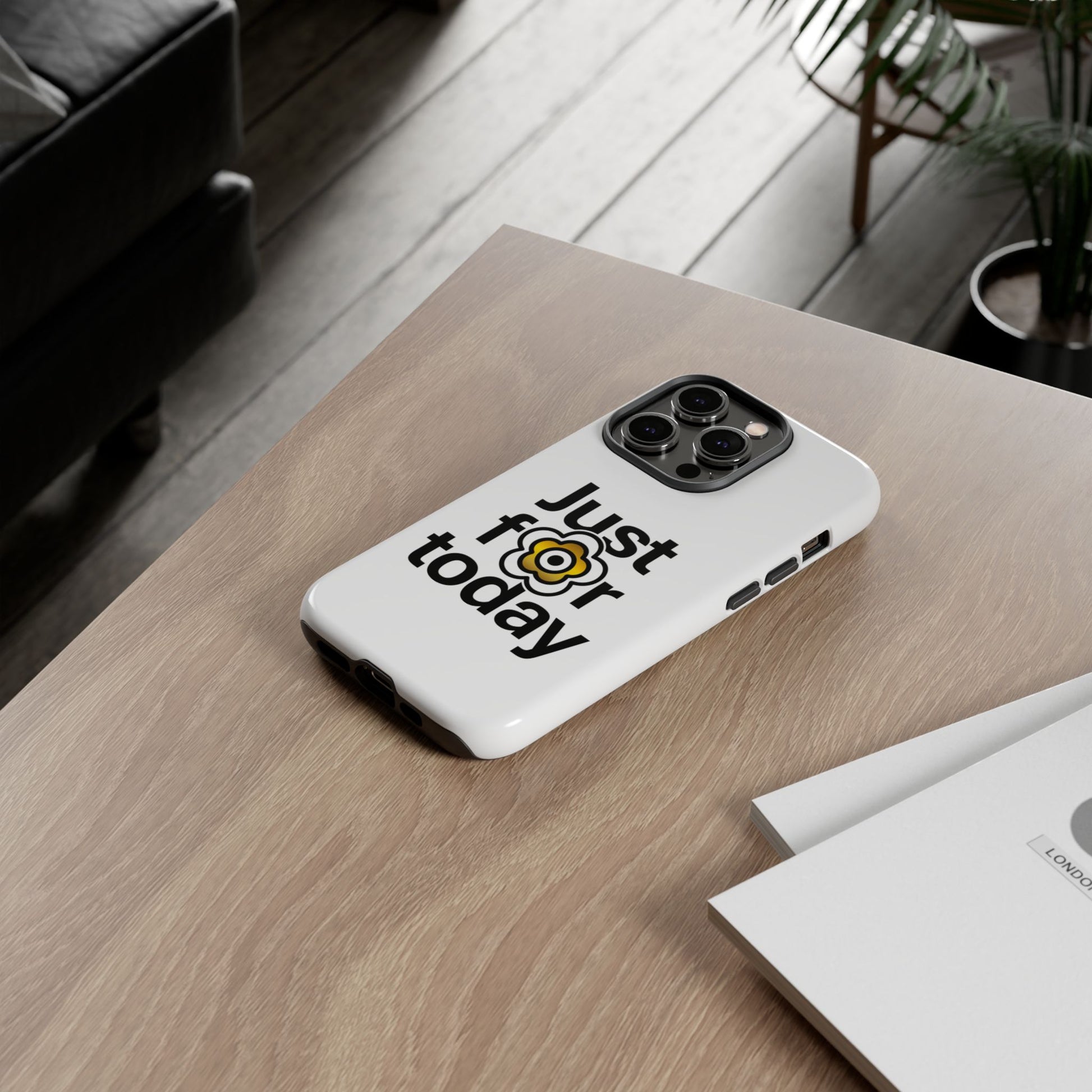 P🌺🌺P2Poppies Just for Today i-Phone Case – Inspirational Recovery Protection