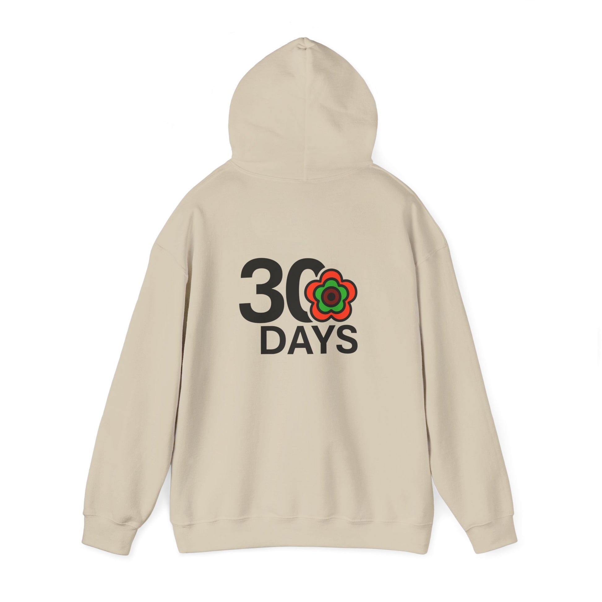 P🌺🌺P2Poppies 30 Days Sober Hoodie – Recovery Milestone Sweatshirt