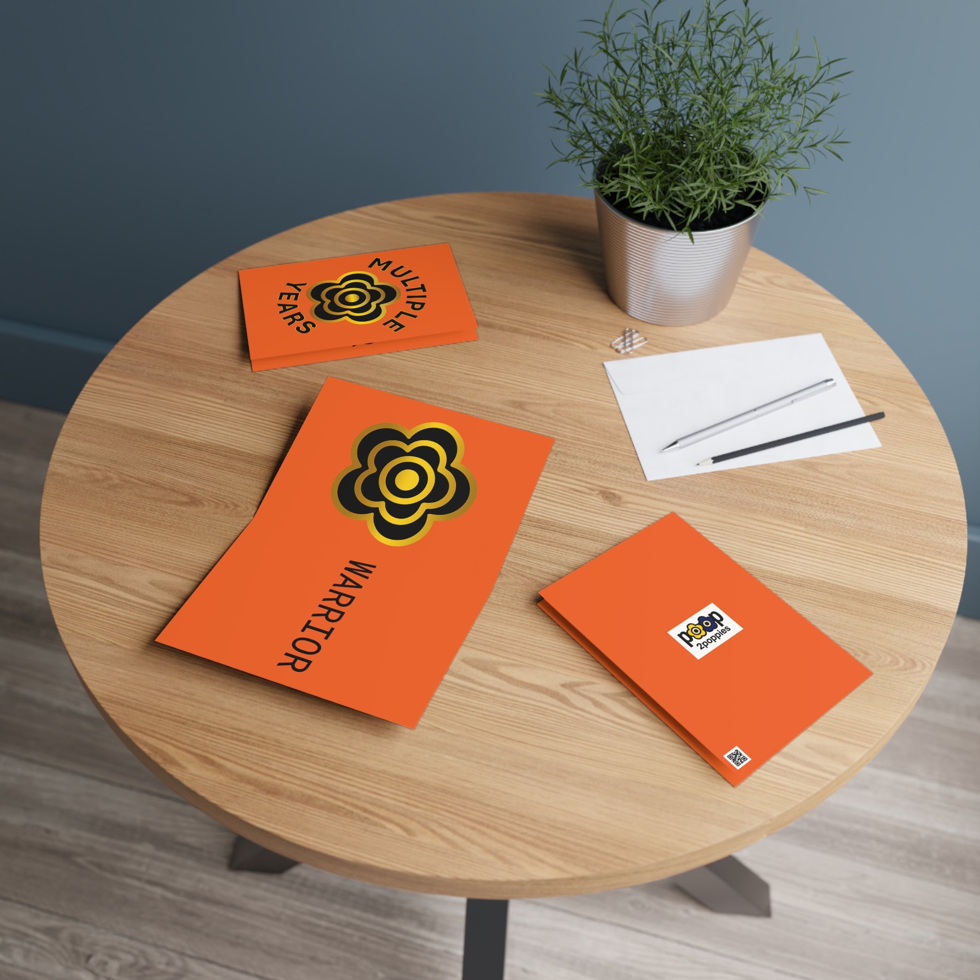 P🌺🌺P2Poppies Multiple Years Milestone Greeting Card