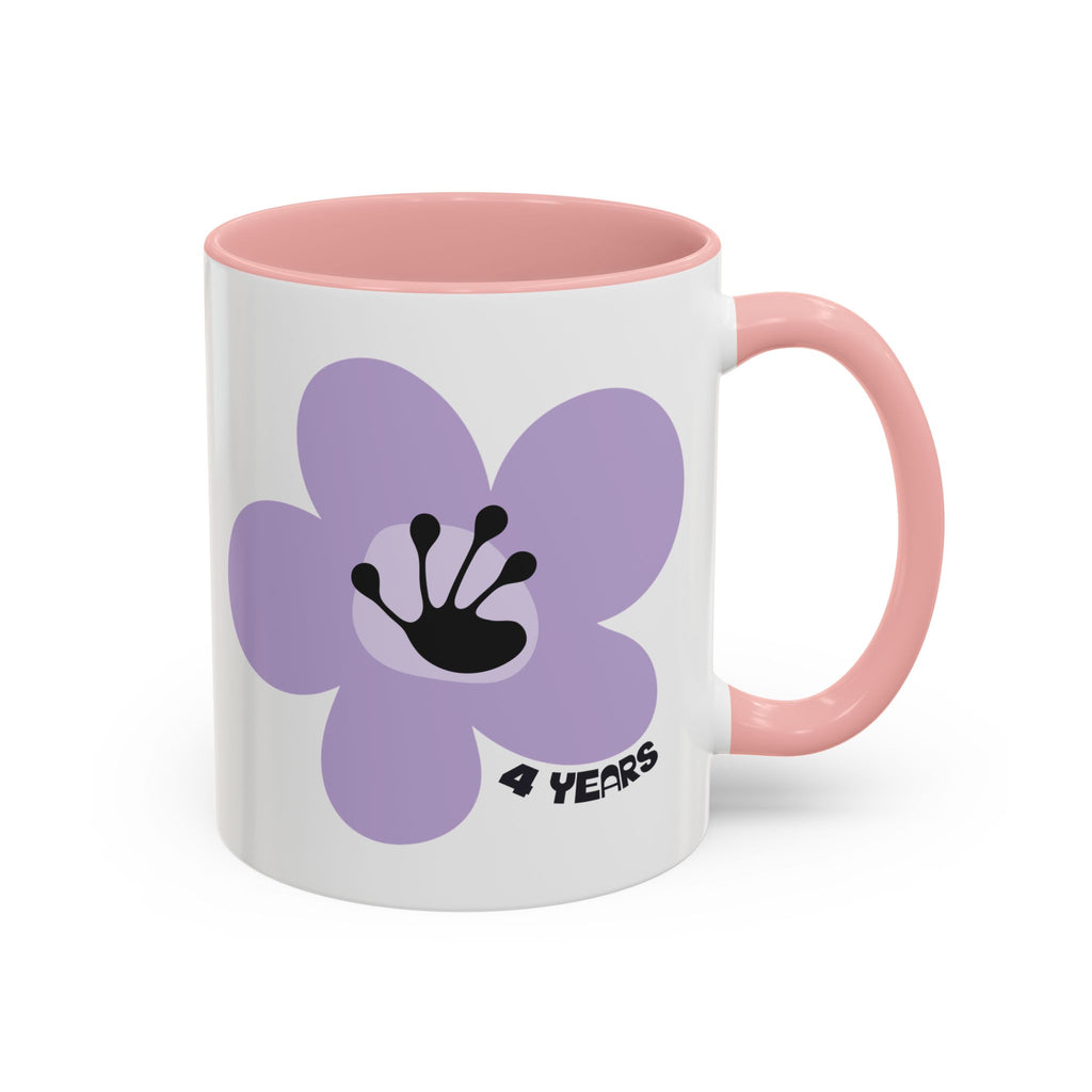 4 Year Recovery Milestone Mug | Recovery Gift | Coffee Cup | Poop2Poppies™