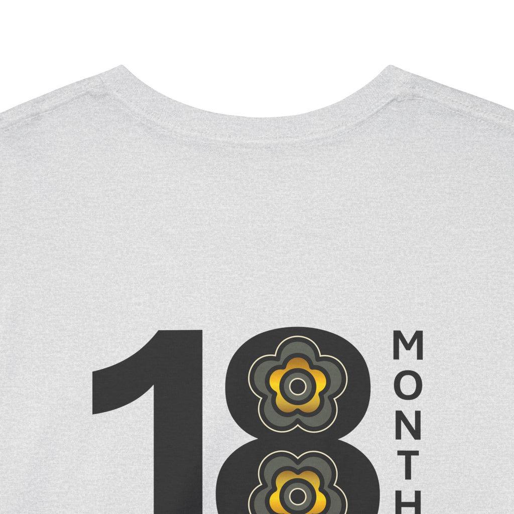 P🌺🌺P2Poppies 18 Months Sober – Motivational Recovery T-Shirt