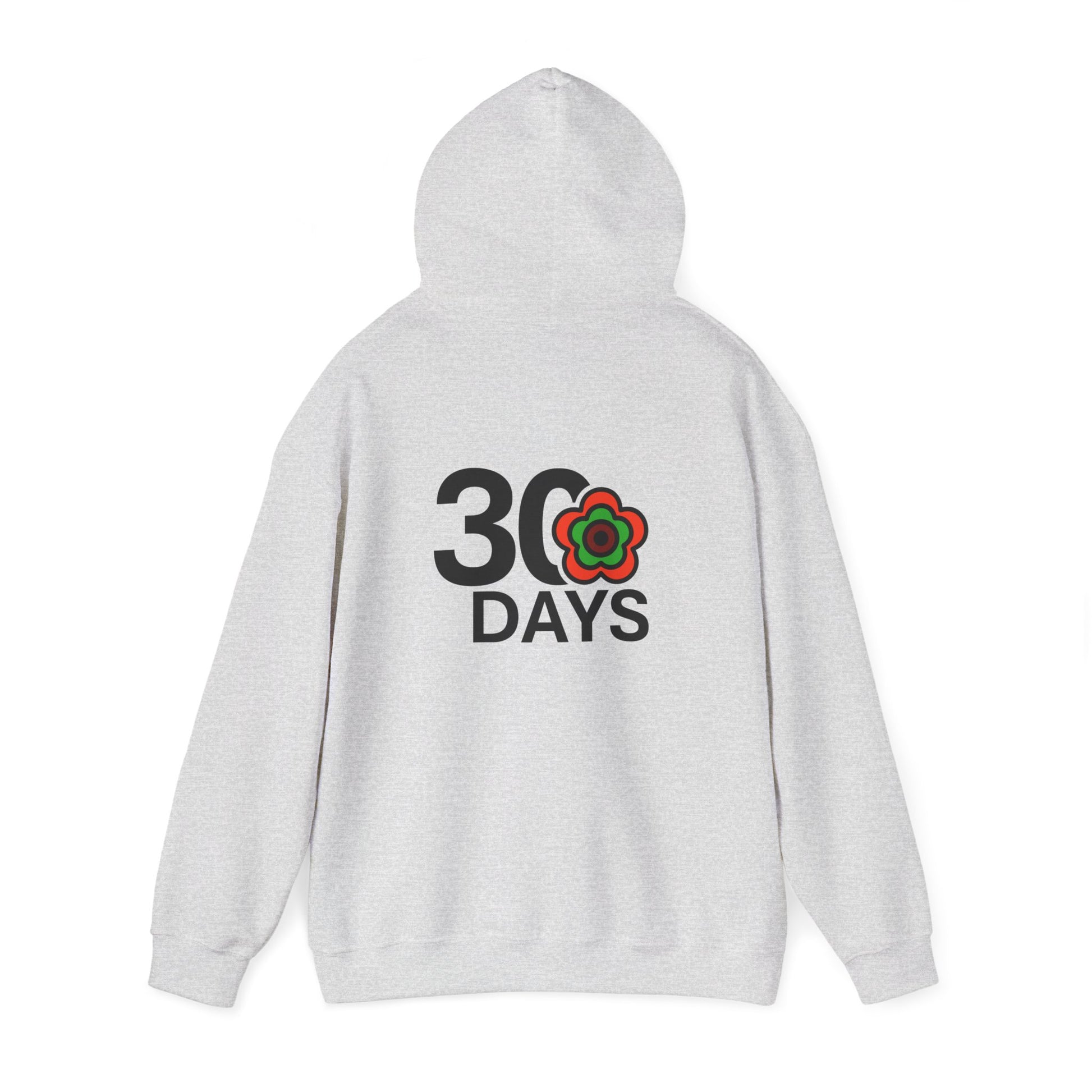 P🌺🌺P2Poppies 30 Days Sober Hoodie – Recovery Milestone Sweatshirt