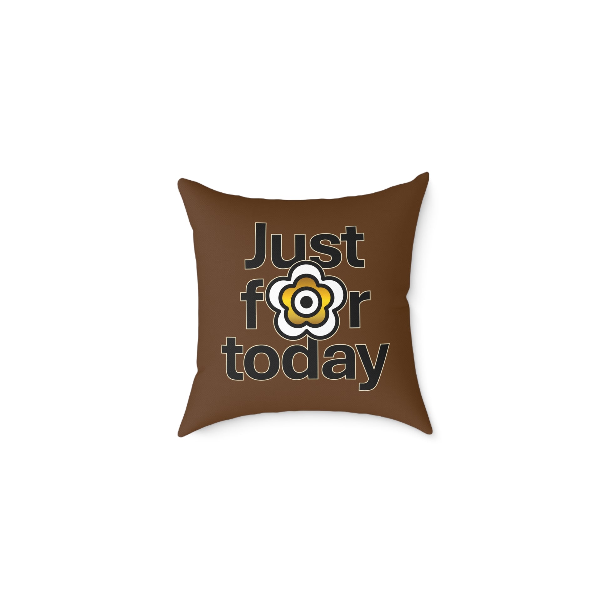 P🌺🌺P2Poppies Just for Today 16" x 16" Cushion – Recovery Inspiration Pillow