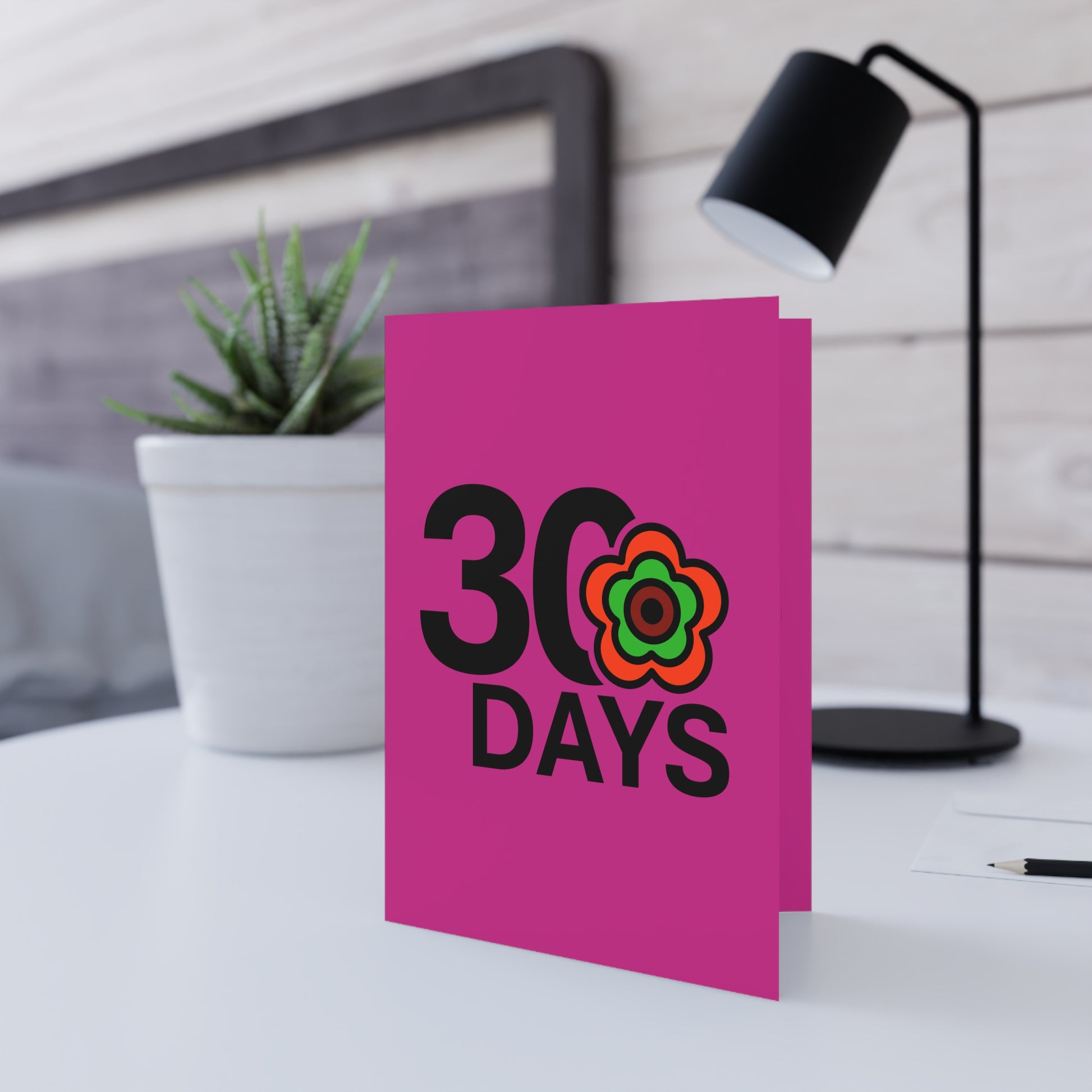 P🌺🌺P2Poppies 30 Days Milestone Greeting Card