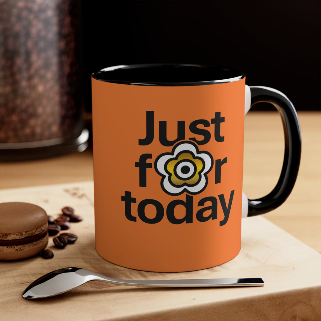 P🌺🌺P2Poppies Just for Today – Motivational Recovery Mug