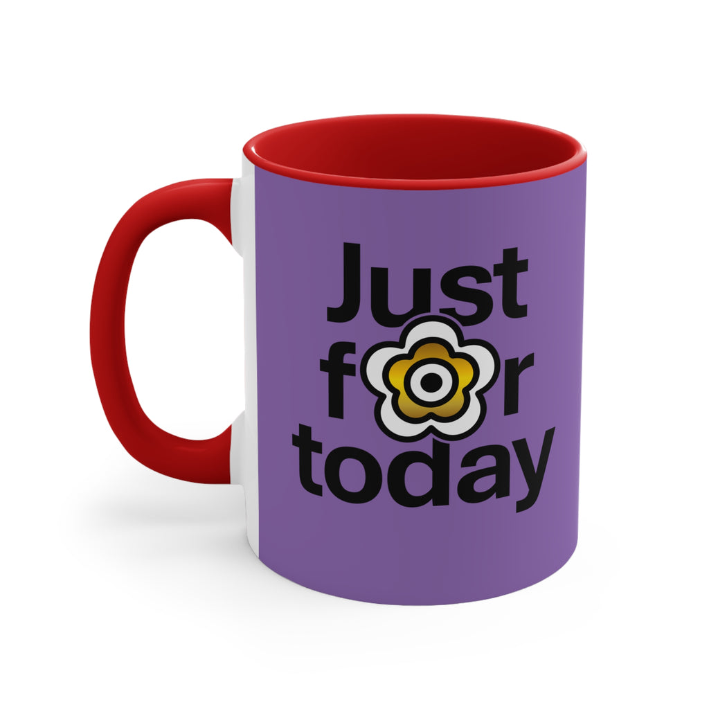 P🌺🌺P2Poppies Just for Today – Motivational Recovery Mug