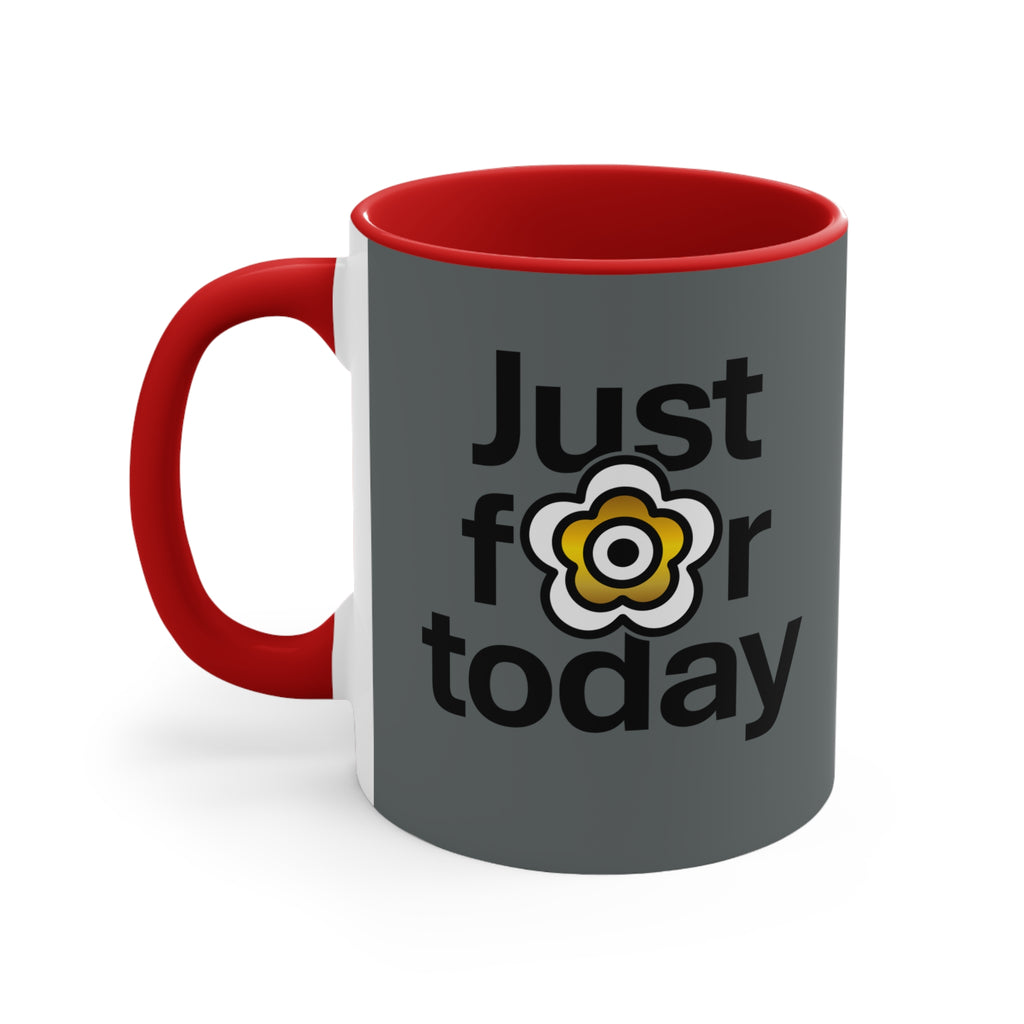 P🌺🌺P2Poppies Just for Today – Motivational Recovery Mug