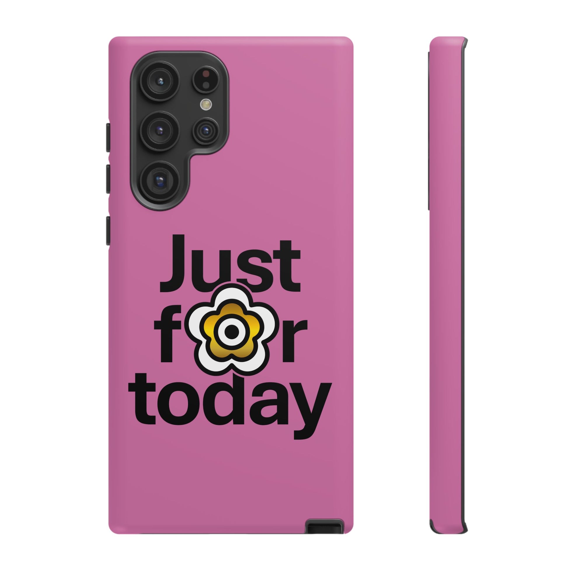 P🌺🌺P2Poppies Just for Today Samsung Phone Case – Inspirational Recovery Protection