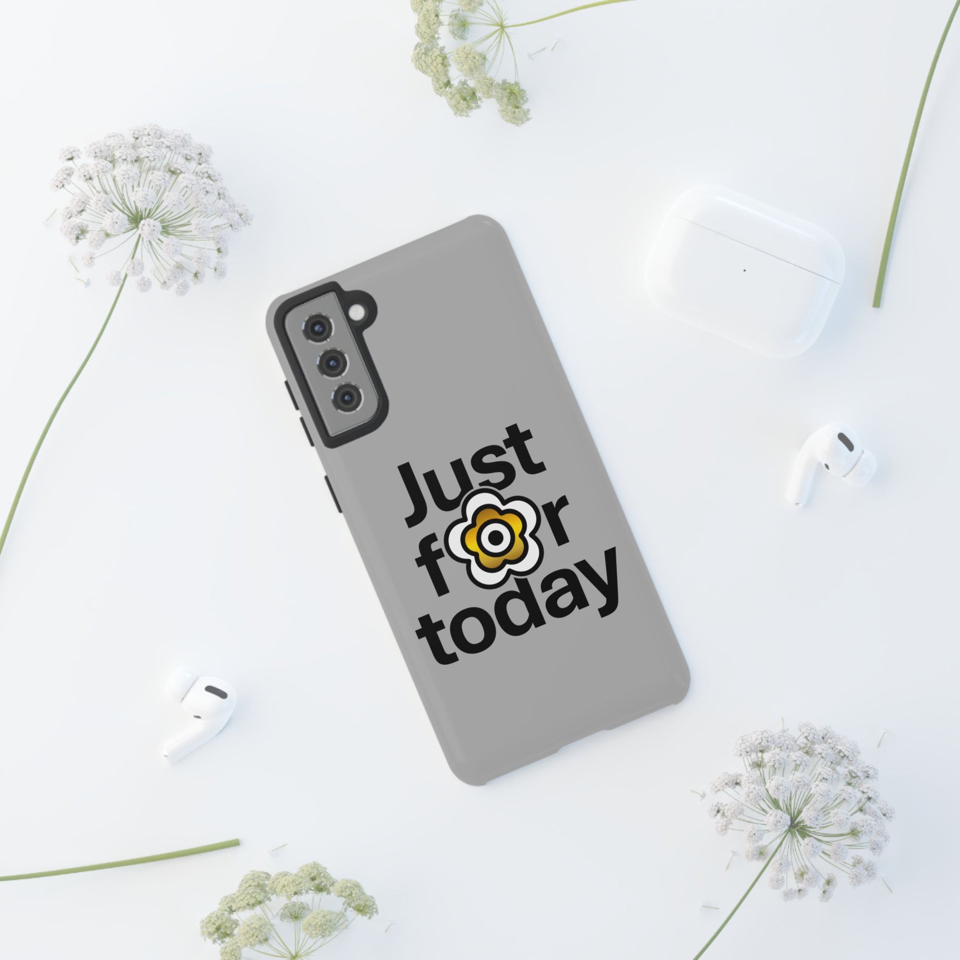 P🌺🌺P2Poppies Just for Today Samsung Phone Case – Inspirational Recovery Protection