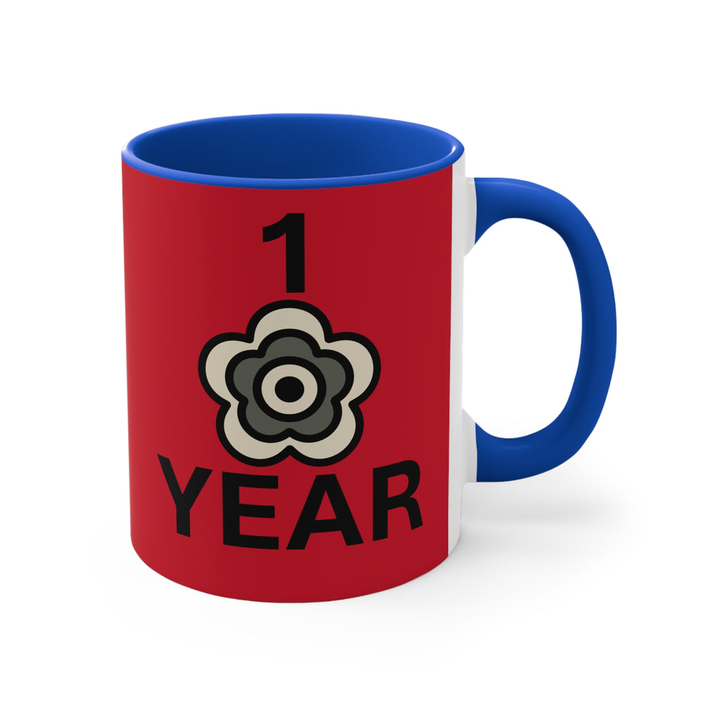 P🌺🌺P2Poppies 1 Year – Motivational Recovery Mug