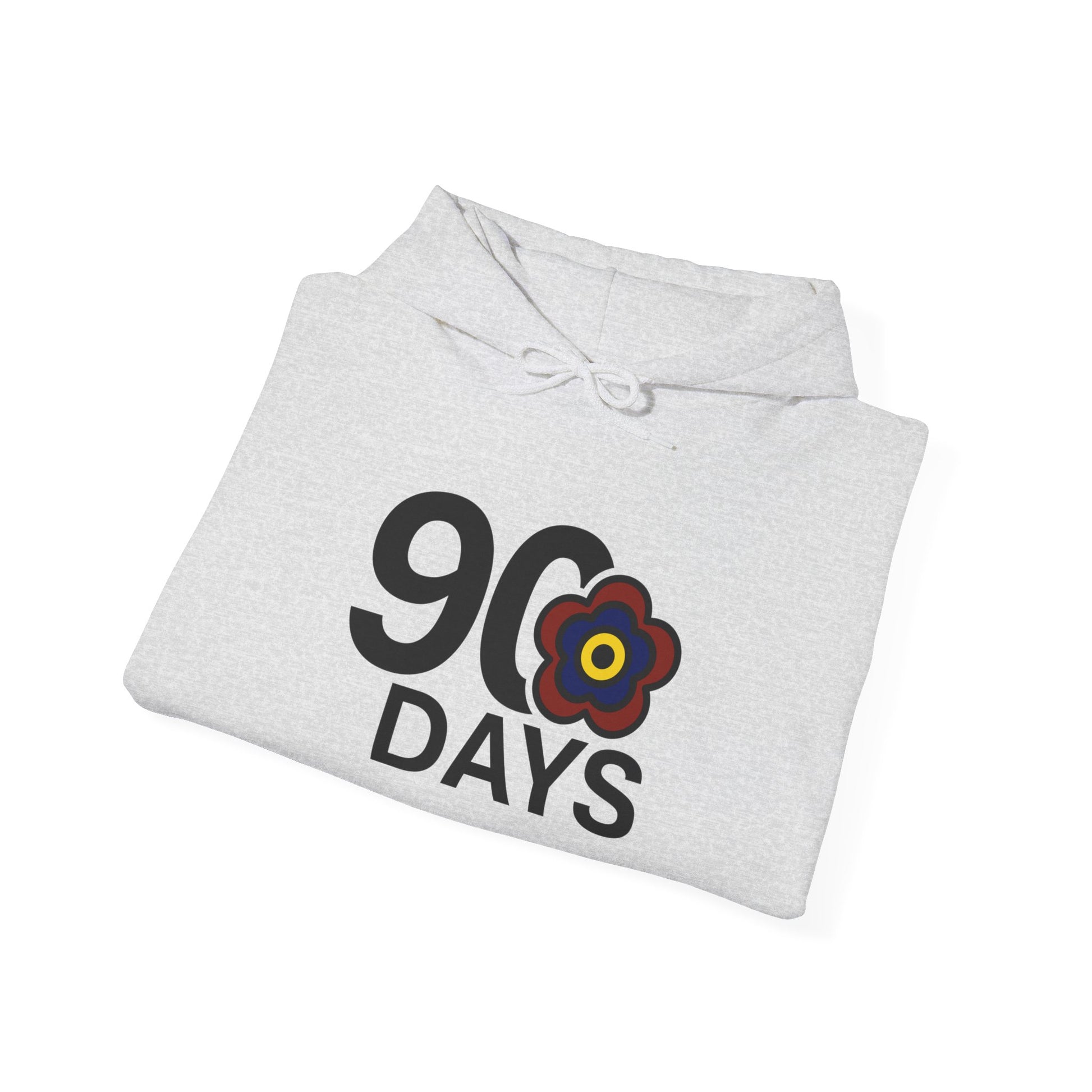 P🌺🌺P2Poppies 90 Days Sober Hoodie – Recovery Milestone Sweatshirt