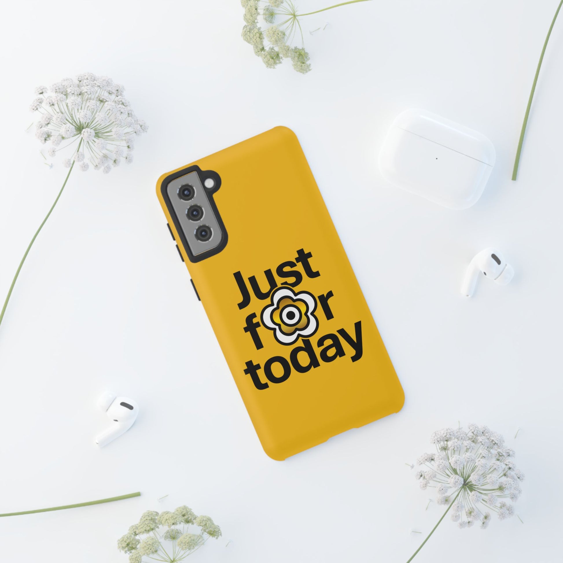 P🌺🌺P2Poppies Just for Today Samsung Phone Case – Inspirational Recovery Protection