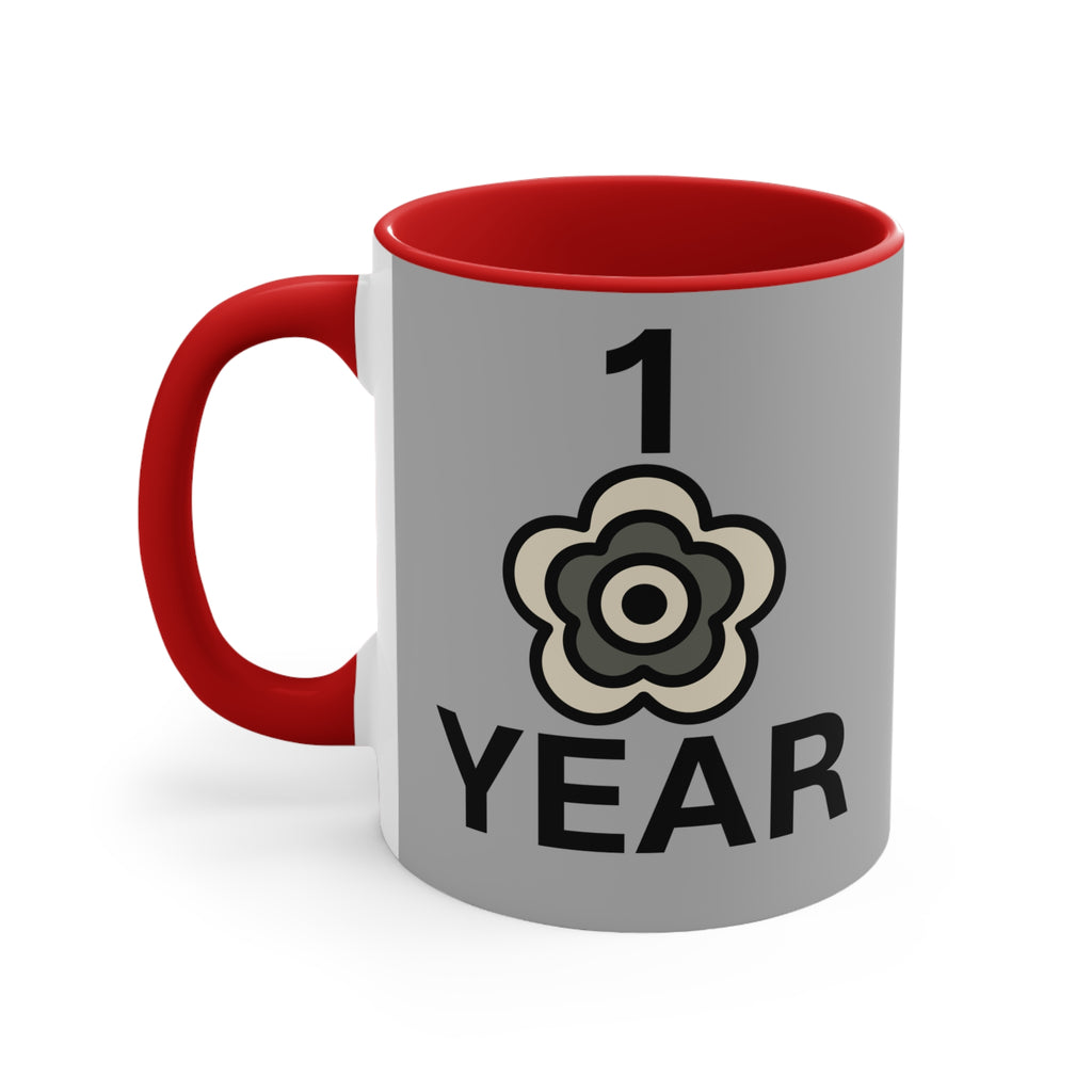 P🌺🌺P2Poppies 1 Year – Motivational Recovery Mug