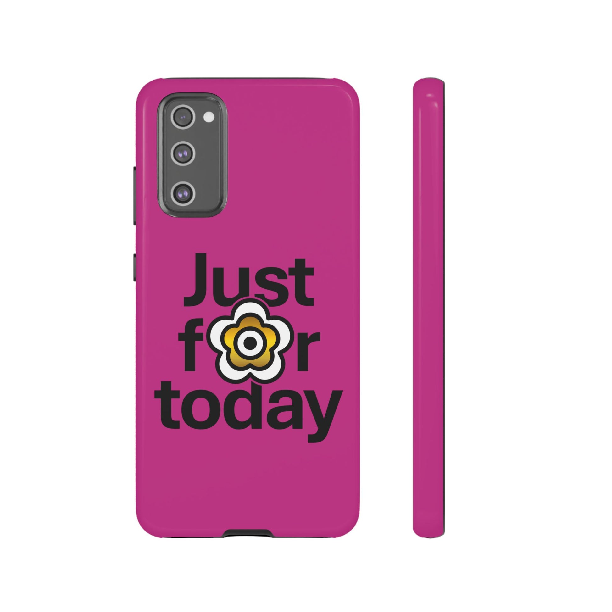 P🌺🌺P2Poppies Just for Today Samsung Phone Case – Inspirational Recovery Protection