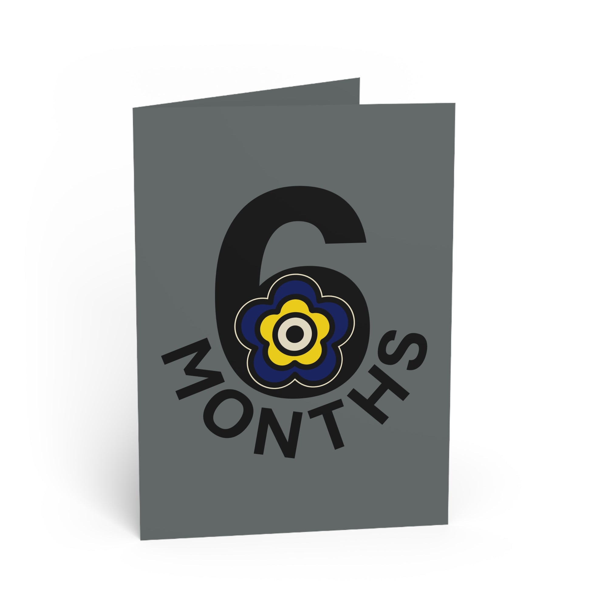 P🌺🌺P2Poppies 6 Months Milestone Greeting Card