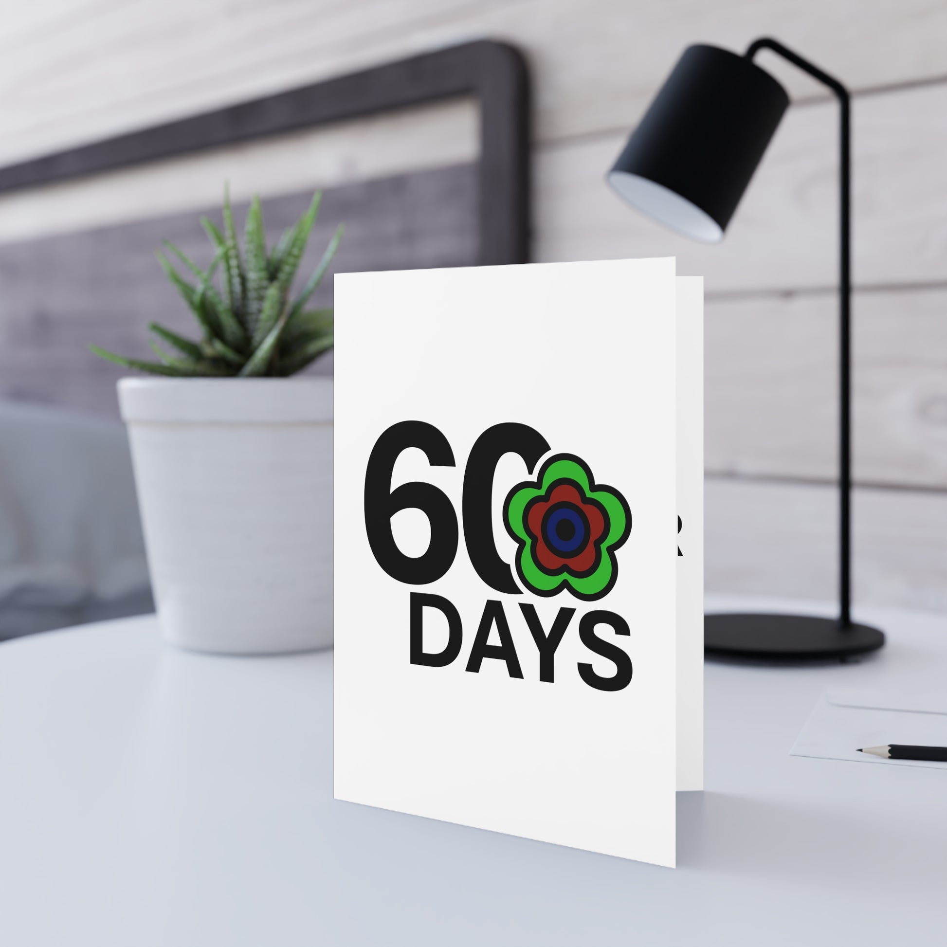 P🌺🌺P2Poppies 60 Days Milestone Greeting Card