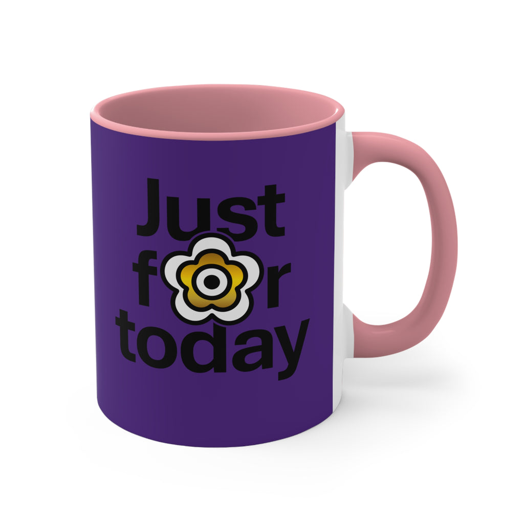 P🌺🌺P2Poppies Just for Today – Motivational Recovery Mug