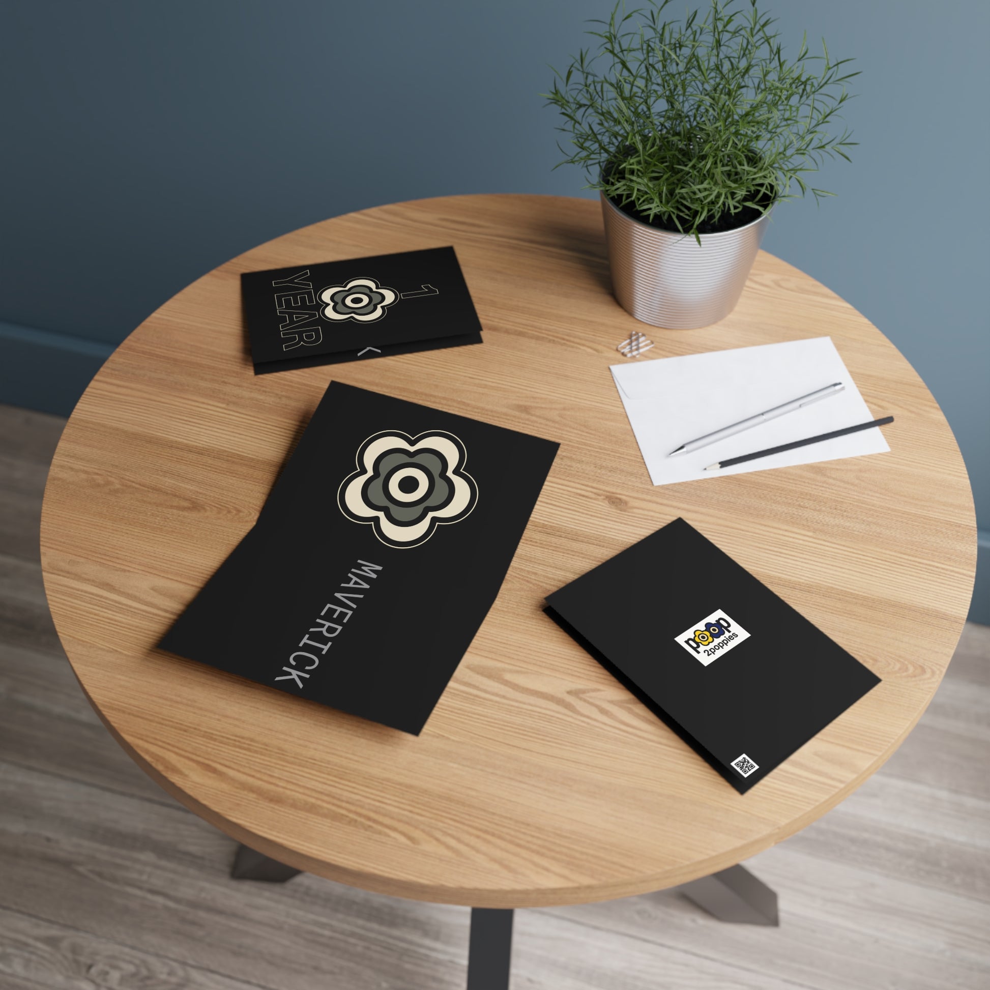 P🌺🌺P2Poppies 1 Year Milestone Greeting Card