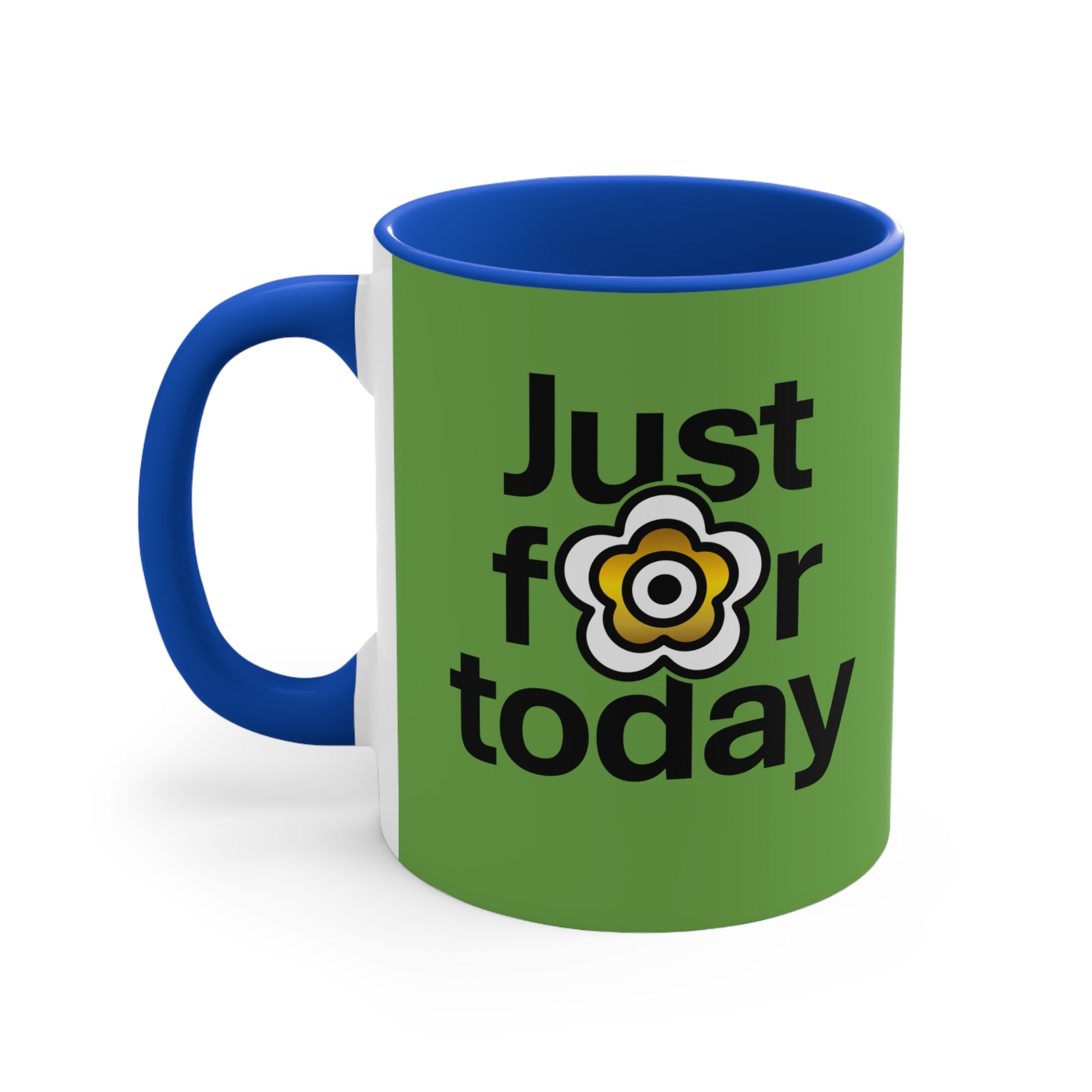 P🌺🌺P2Poppies Just for Today – Motivational Recovery Mug