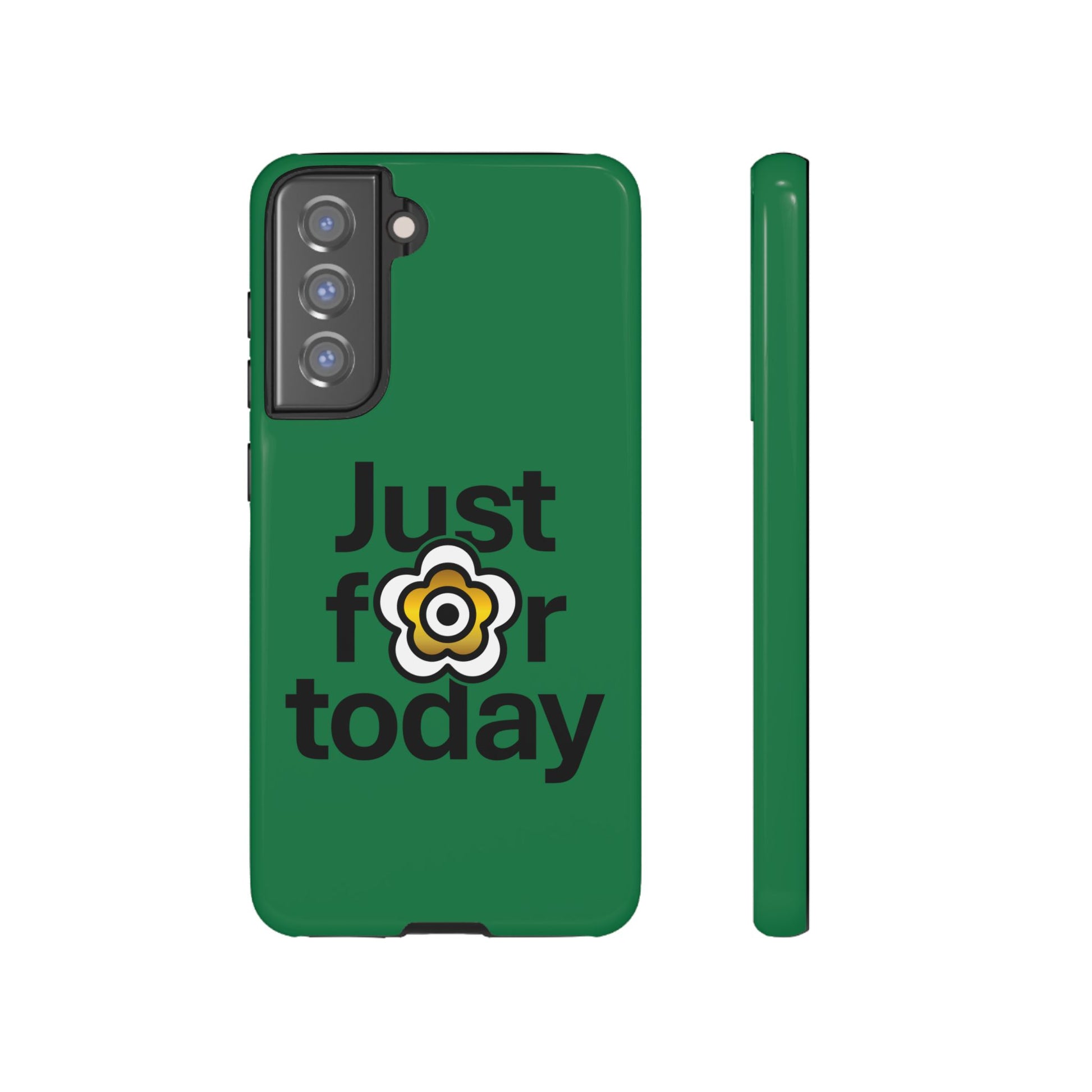 P🌺🌺P2Poppies Just for Today Samsung Phone Case – Inspirational Recovery Protection