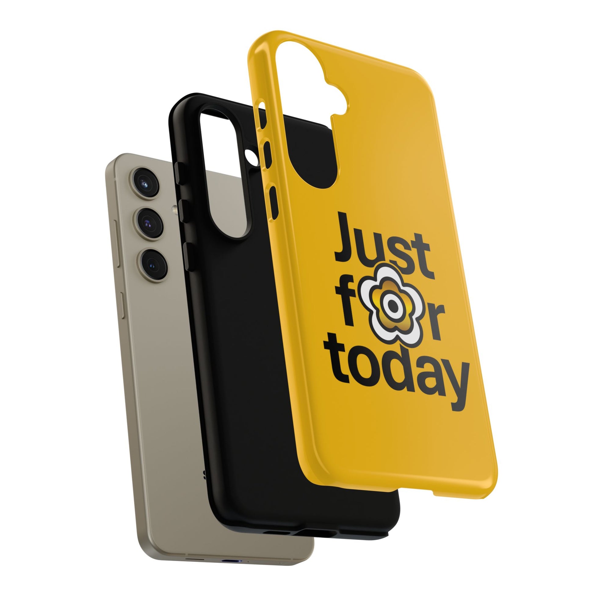 P🌺🌺P2Poppies Just for Today Samsung Phone Case – Inspirational Recovery Protection