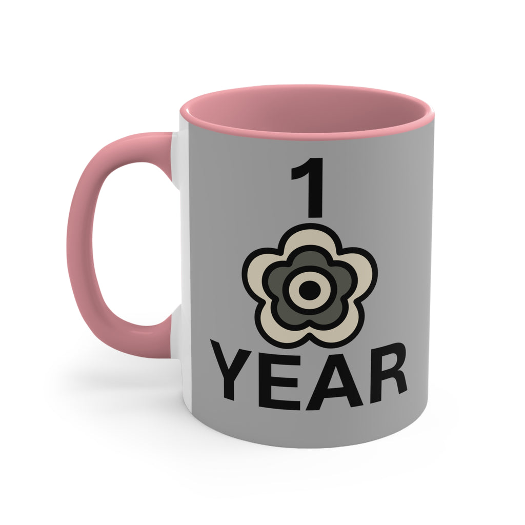 P🌺🌺P2Poppies 1 Year – Motivational Recovery Mug