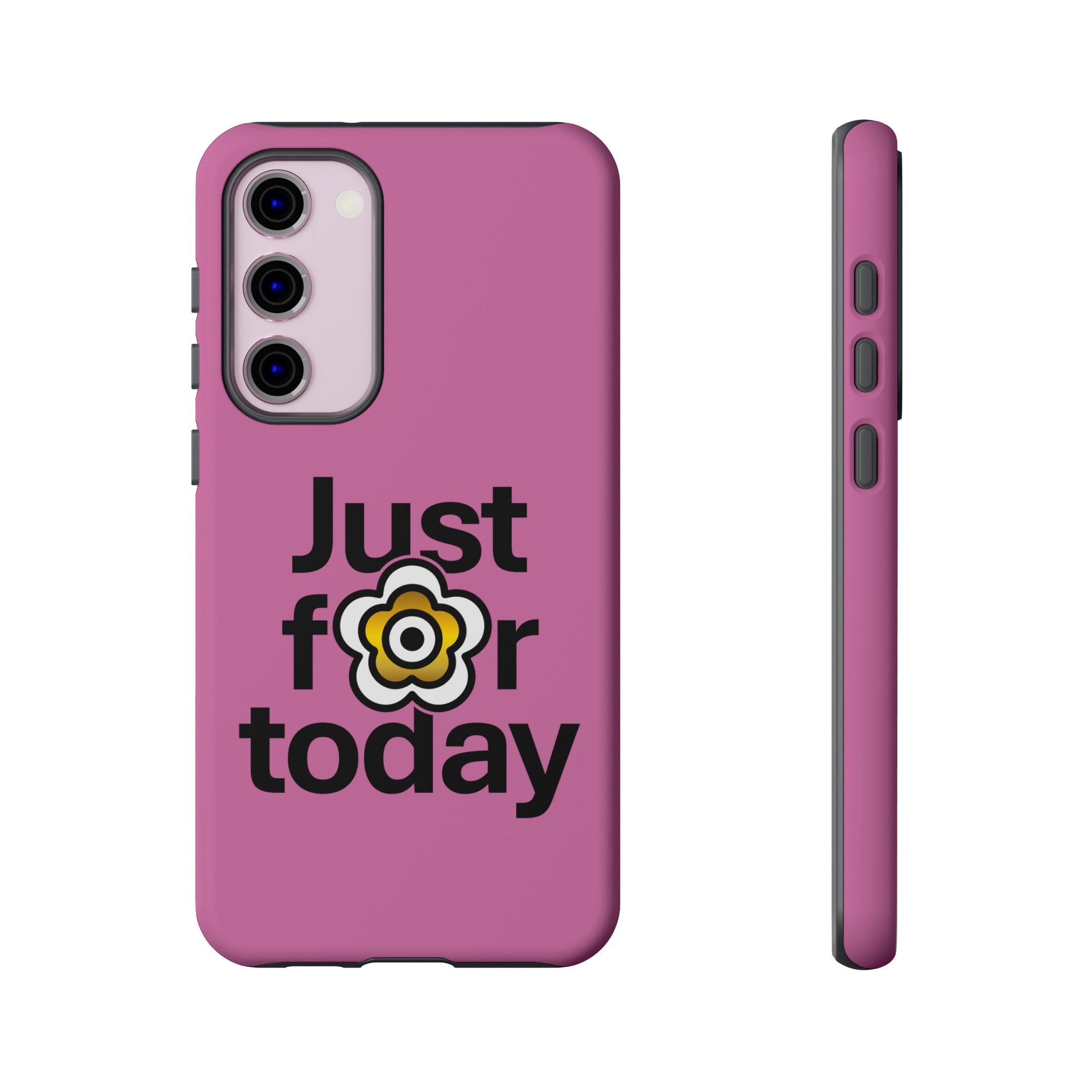 P🌺🌺P2Poppies Just for Today Samsung Phone Case – Inspirational Recovery Protection